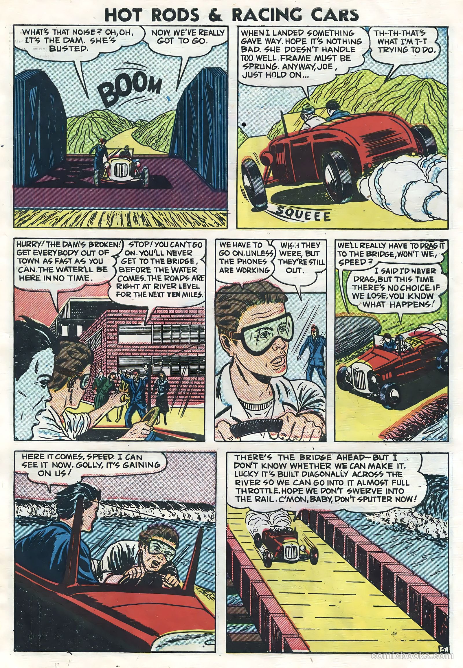Hot Rods and Racing Cars #6 (1952) — page 7 of 36