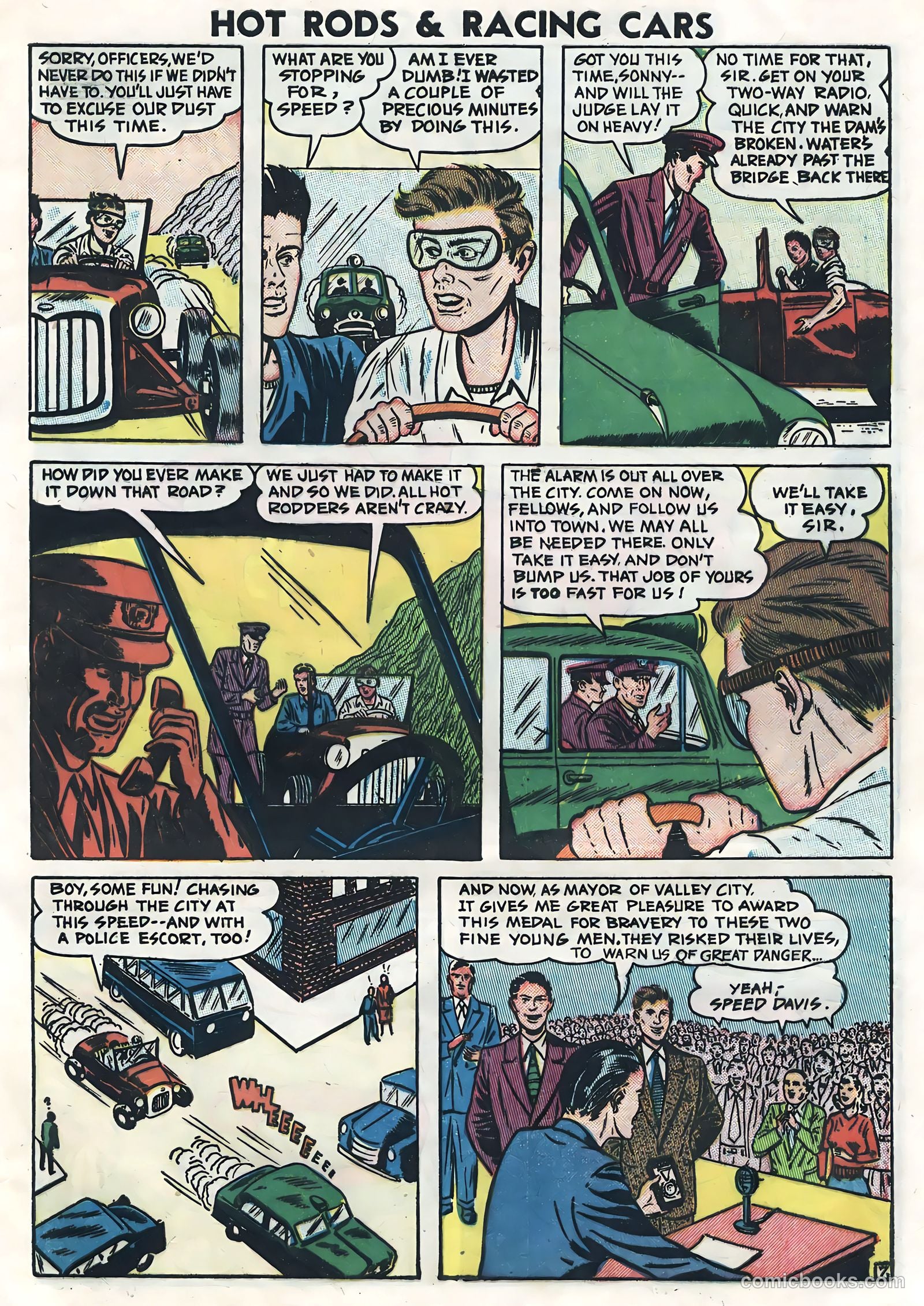 Hot Rods and Racing Cars #6 (1952) — page 9 of 36