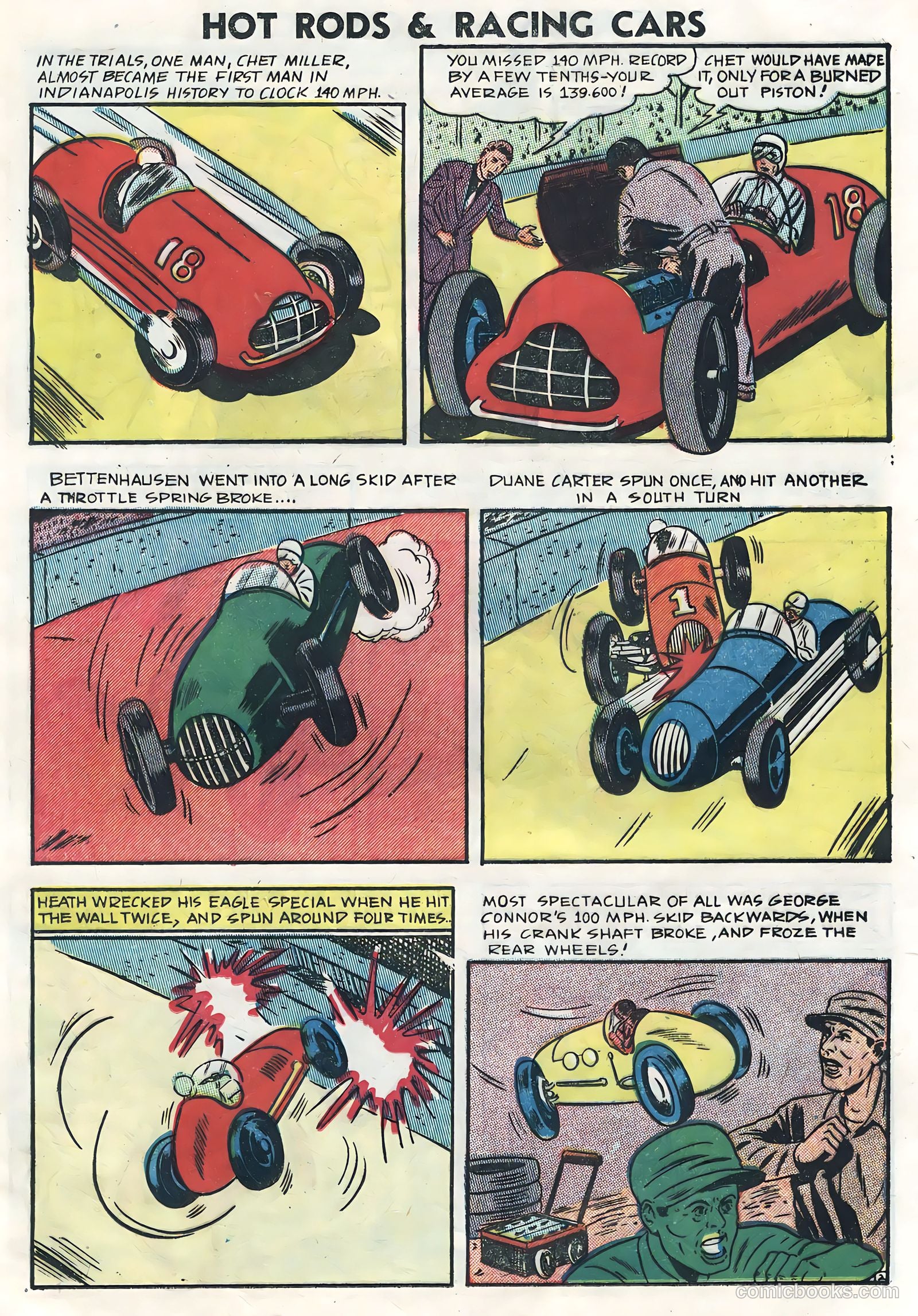 Hot Rods and Racing Cars #6 (1952) — page 13 of 36