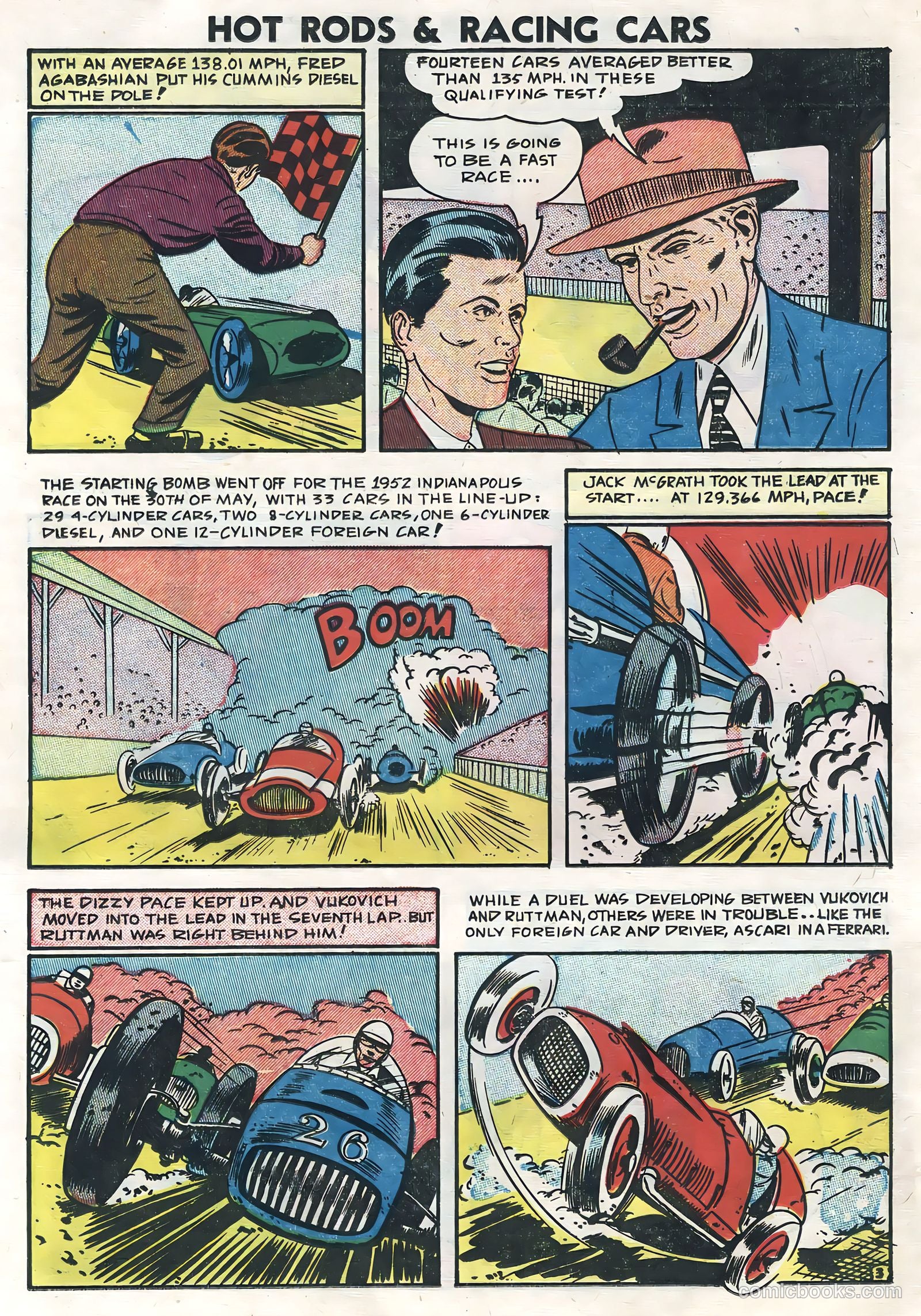 Hot Rods and Racing Cars #6 (1952) — page 14 of 36