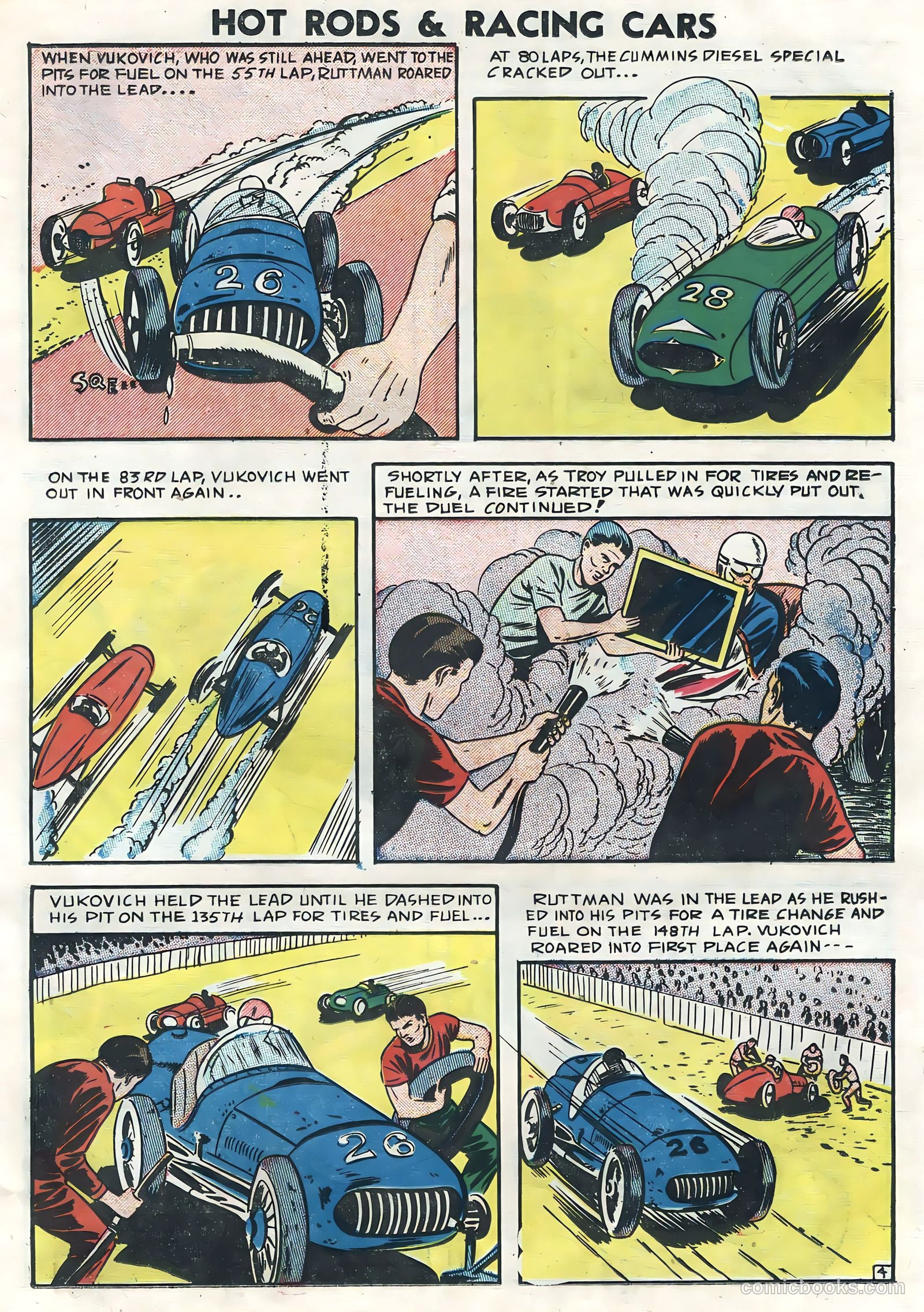 Hot Rods and Racing Cars #6 (1952) — page 15 of 36