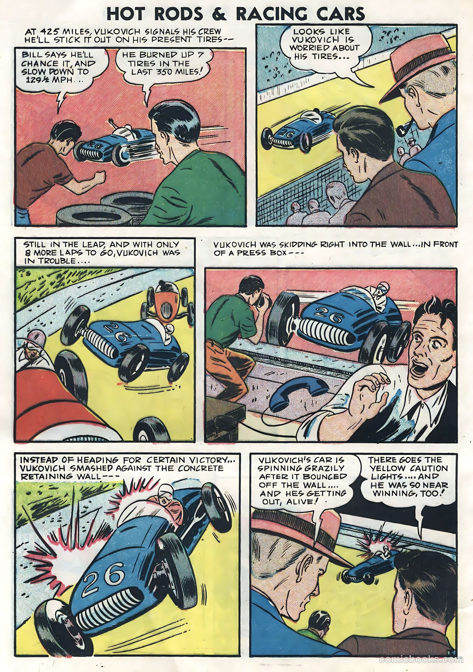 Hot Rods and Racing Cars #6 (1952) — page 16 of 36