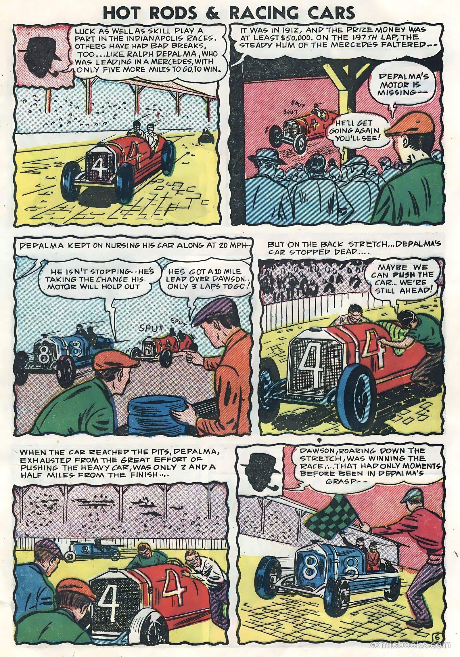 Hot Rods and Racing Cars #6 (1952) — page 17 of 36