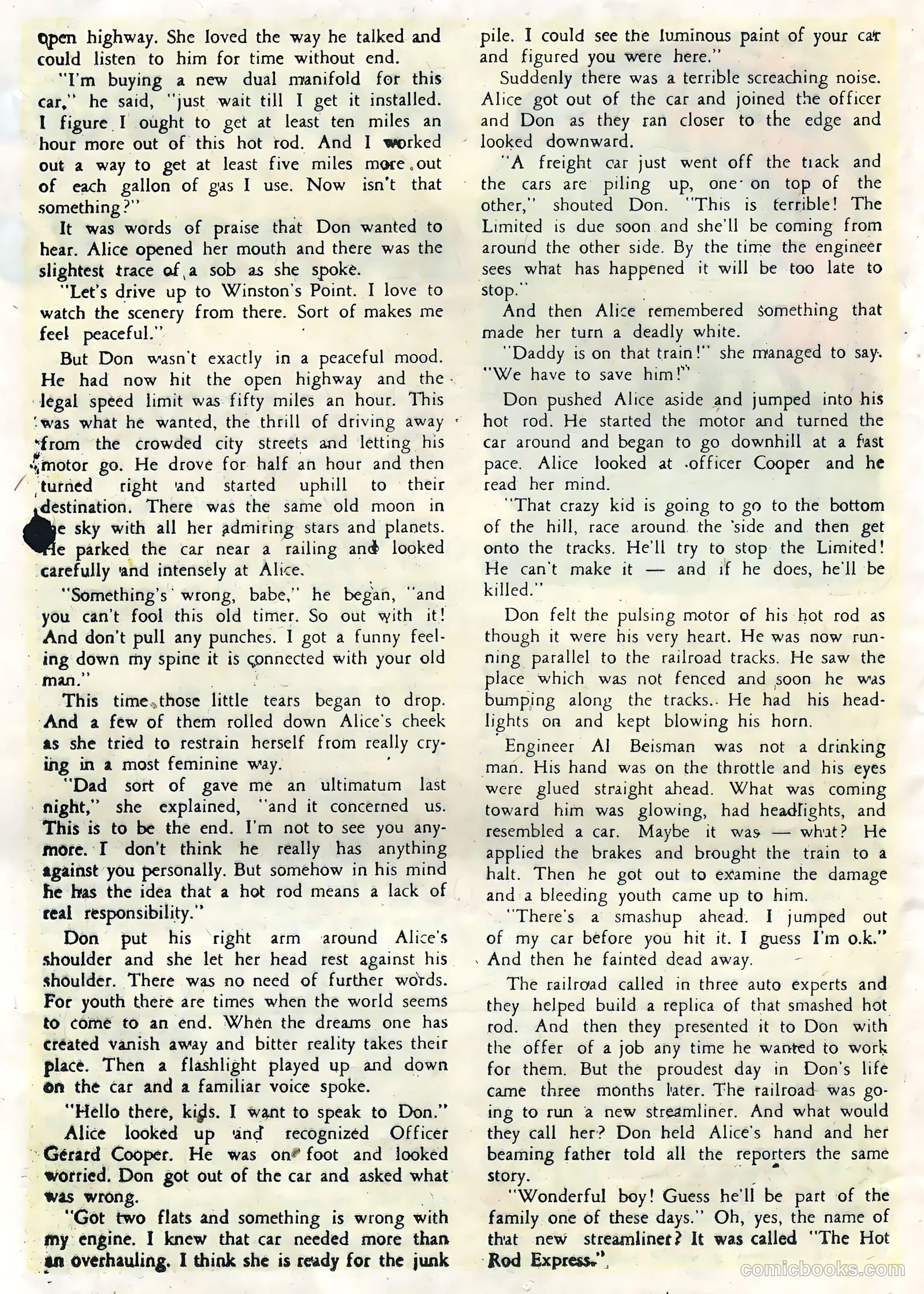 Hot Rods and Racing Cars #6 (1952) — page 20 of 36