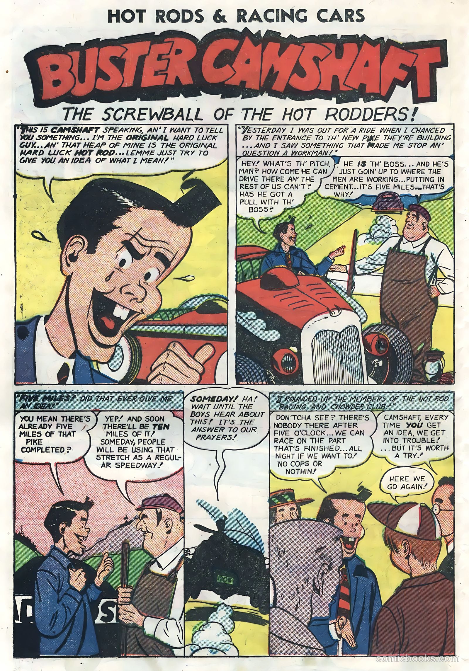 Hot Rods and Racing Cars #6 (1952) — page 24 of 36