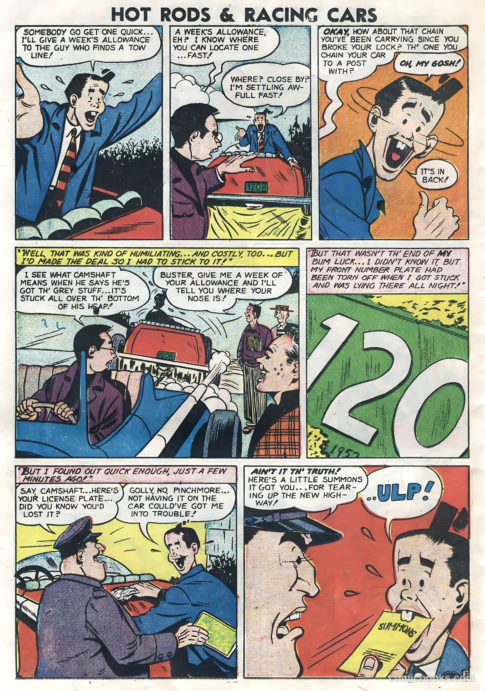 Hot Rods and Racing Cars #6 (1952) — page 26 of 36