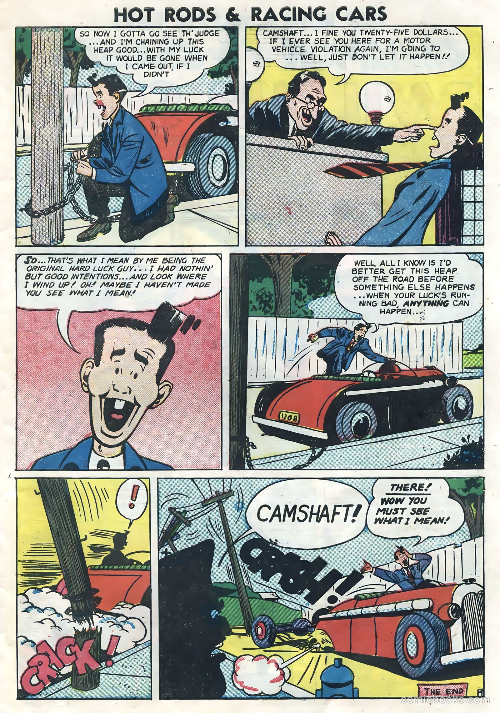 Hot Rods and Racing Cars #6 (1952) — page 27 of 36