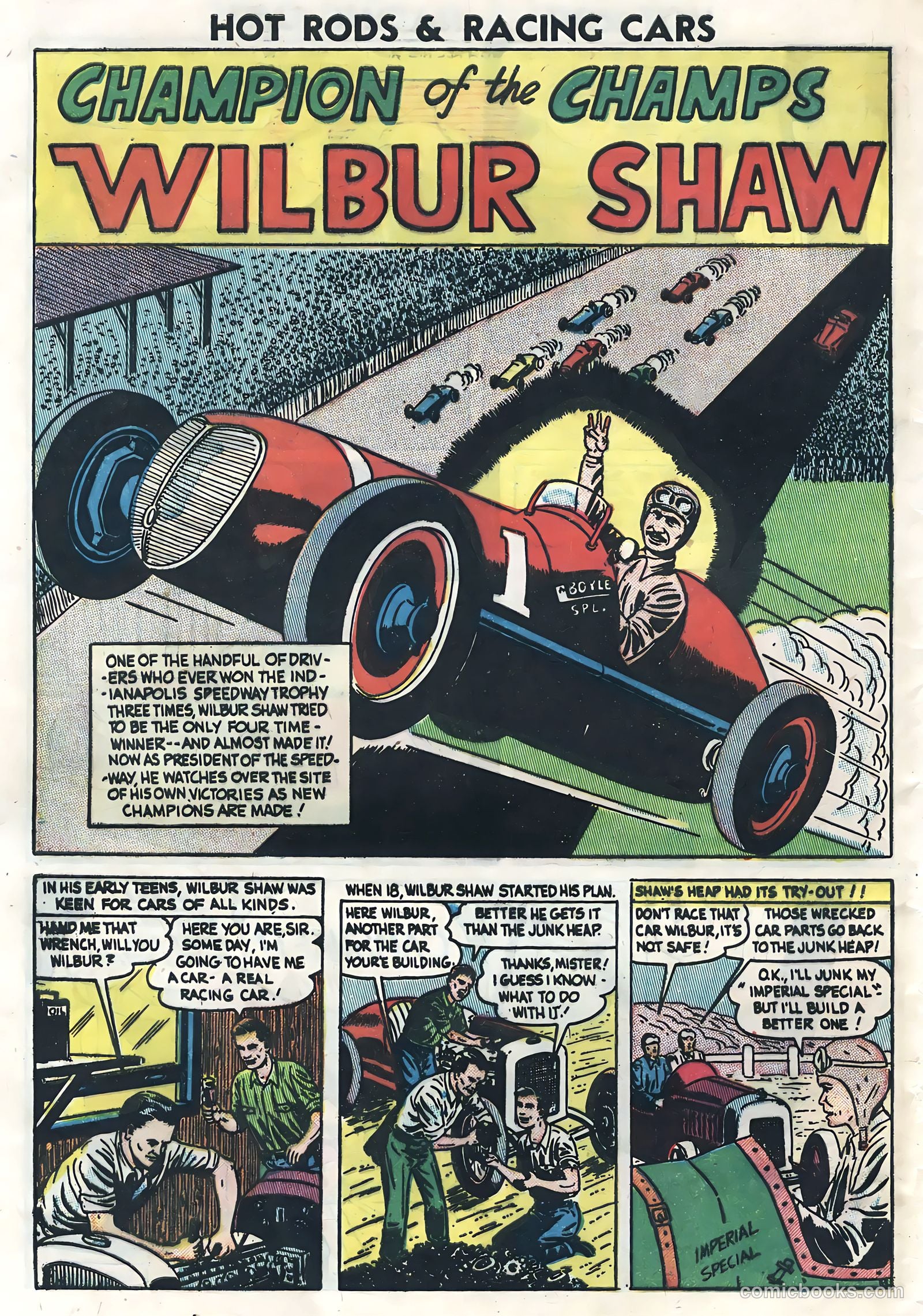 Hot Rods and Racing Cars #6 (1952) — page 28 of 36