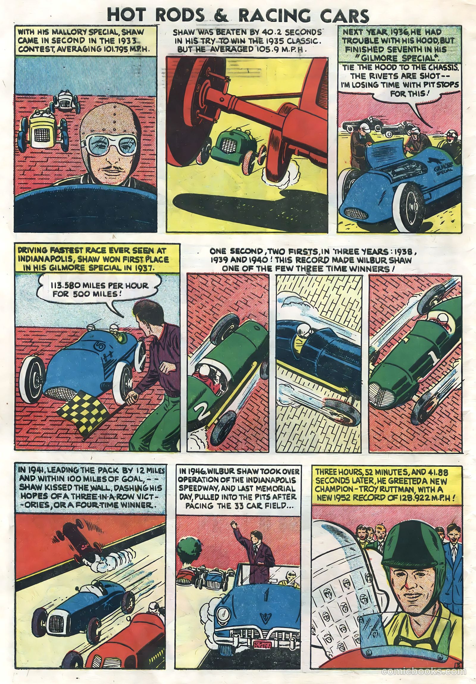 Hot Rods and Racing Cars #6 (1952) — page 30 of 36