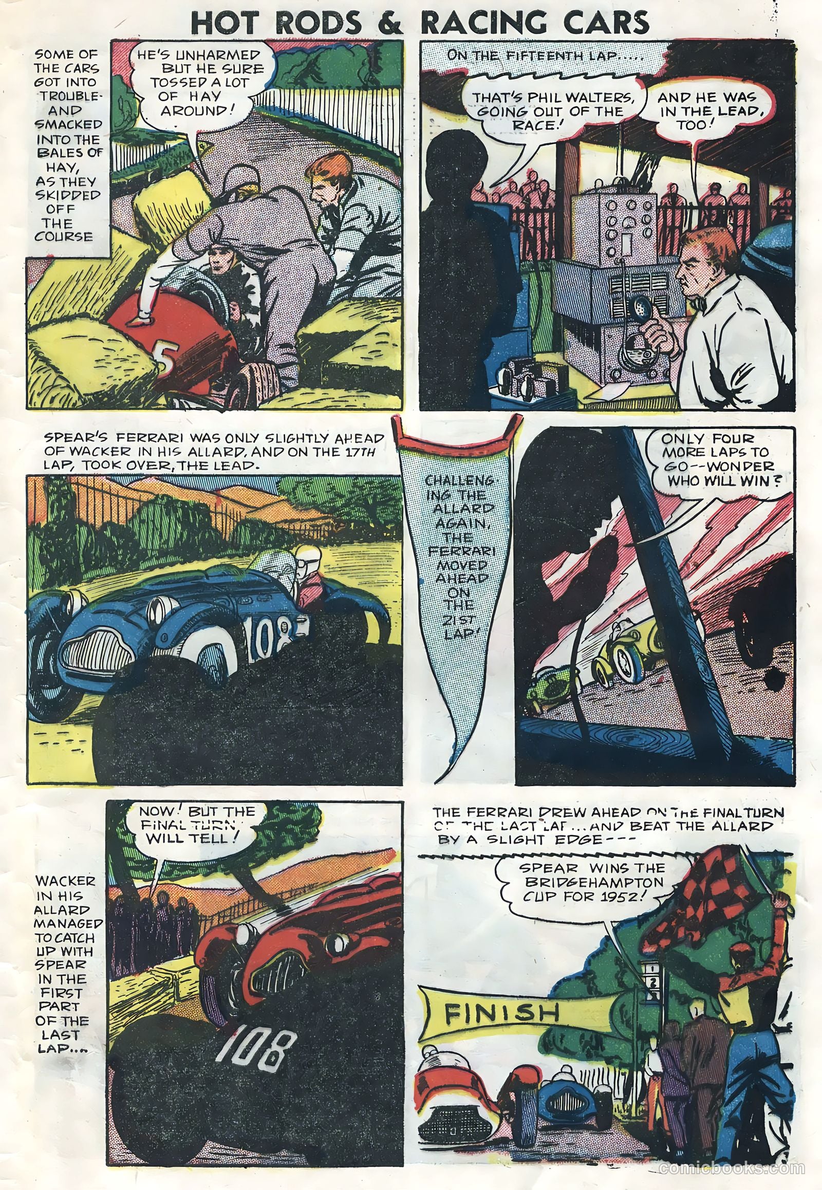 Hot Rods and Racing Cars #6 (1952) — page 33 of 36
