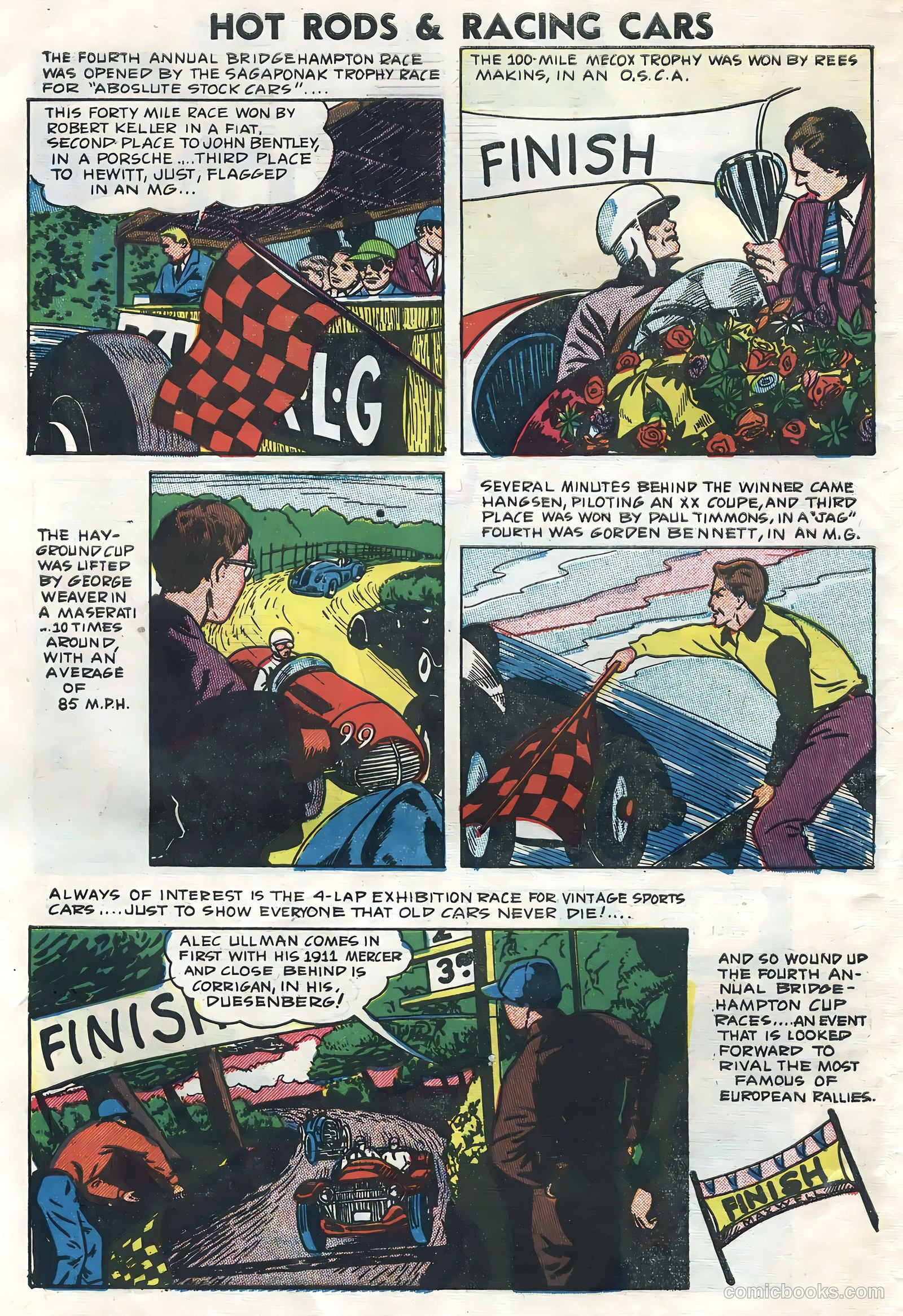 Hot Rods and Racing Cars #6 (1952) — page 34 of 36