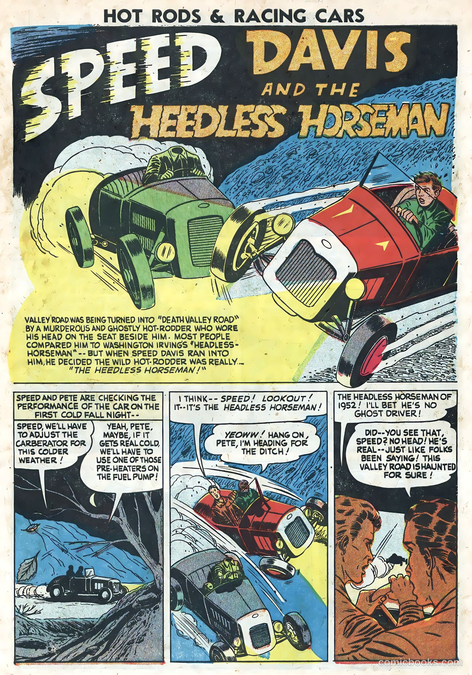 Hot Rods and Racing Cars #7 (1952) — page 3 of 36