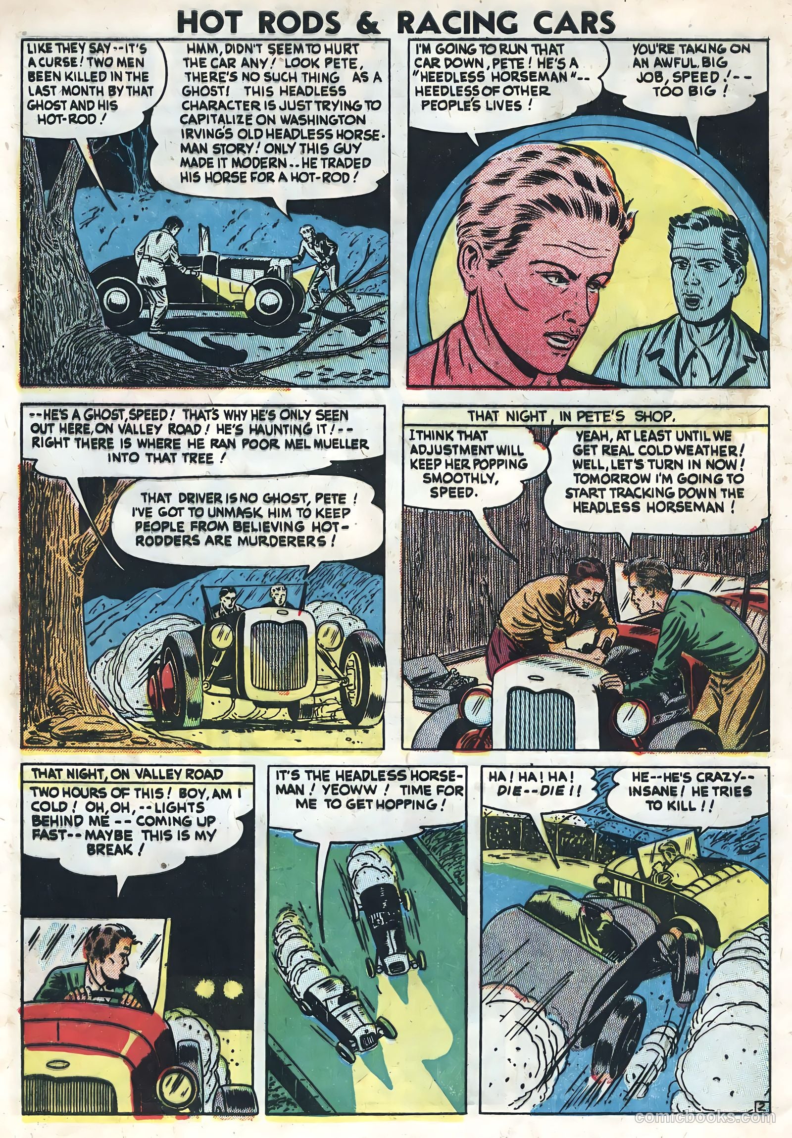 Hot Rods and Racing Cars #7 (1952) — page 4 of 36