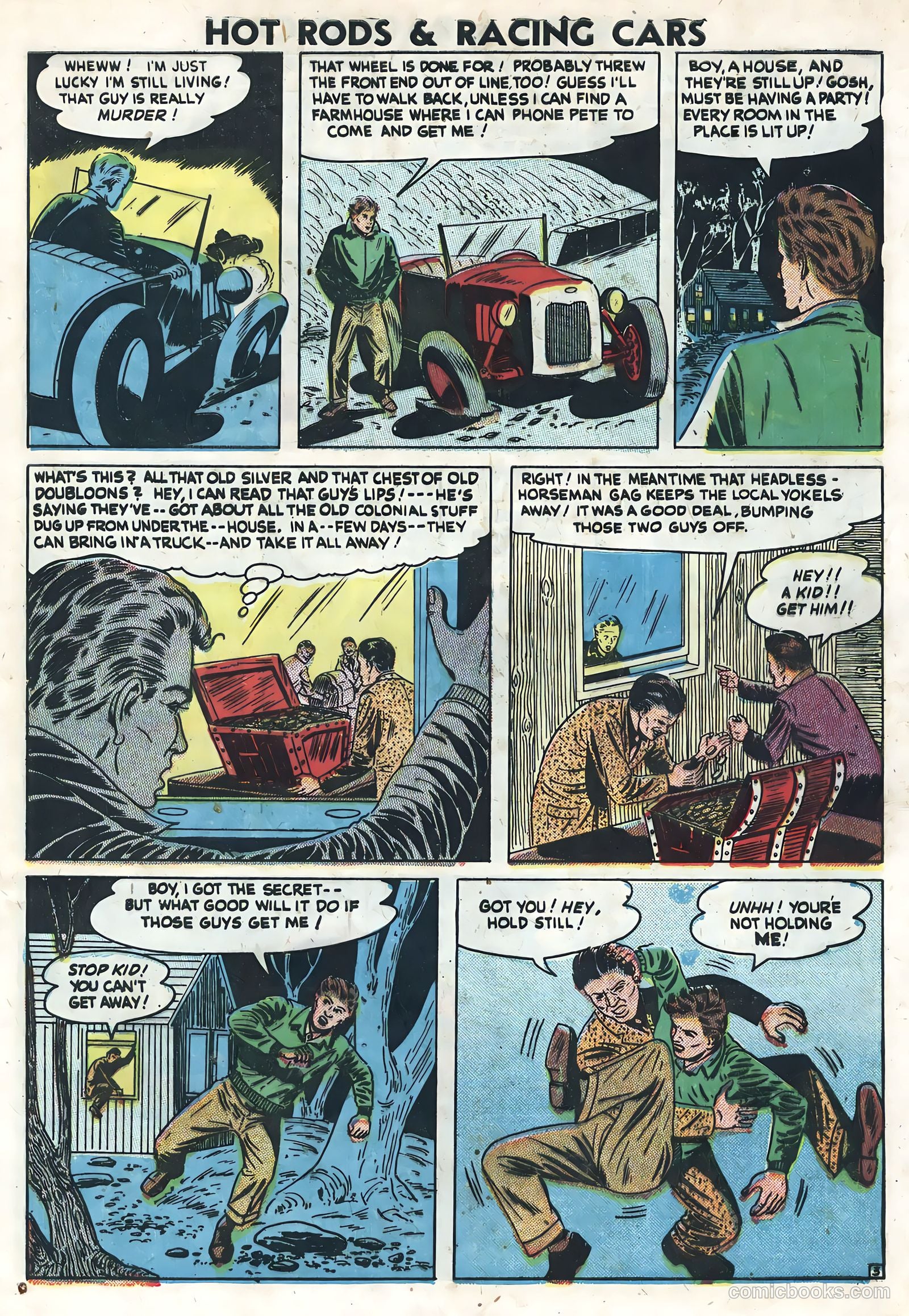 Hot Rods and Racing Cars #7 (1952) — page 5 of 36