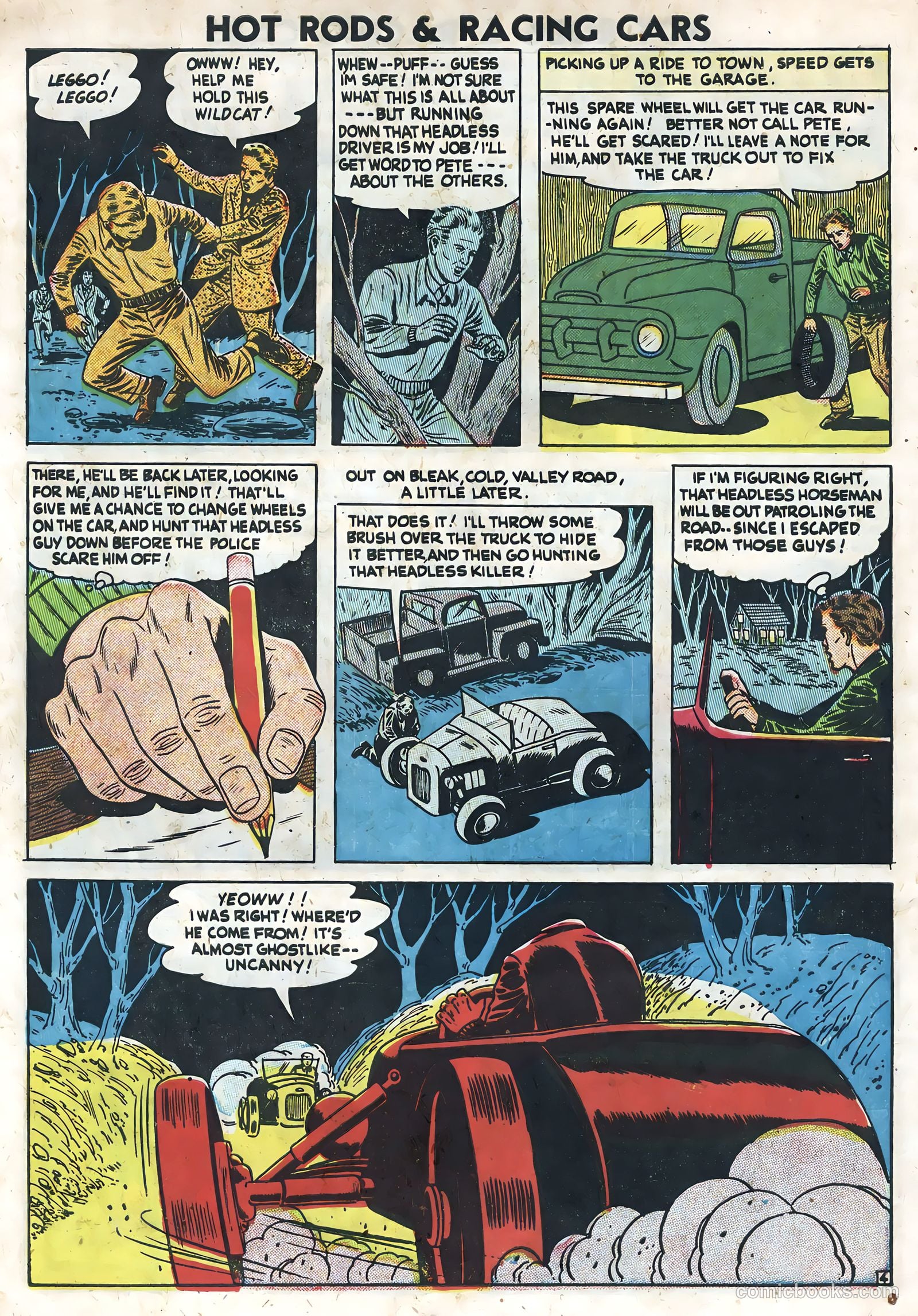 Hot Rods and Racing Cars #7 (1952) — page 6 of 36