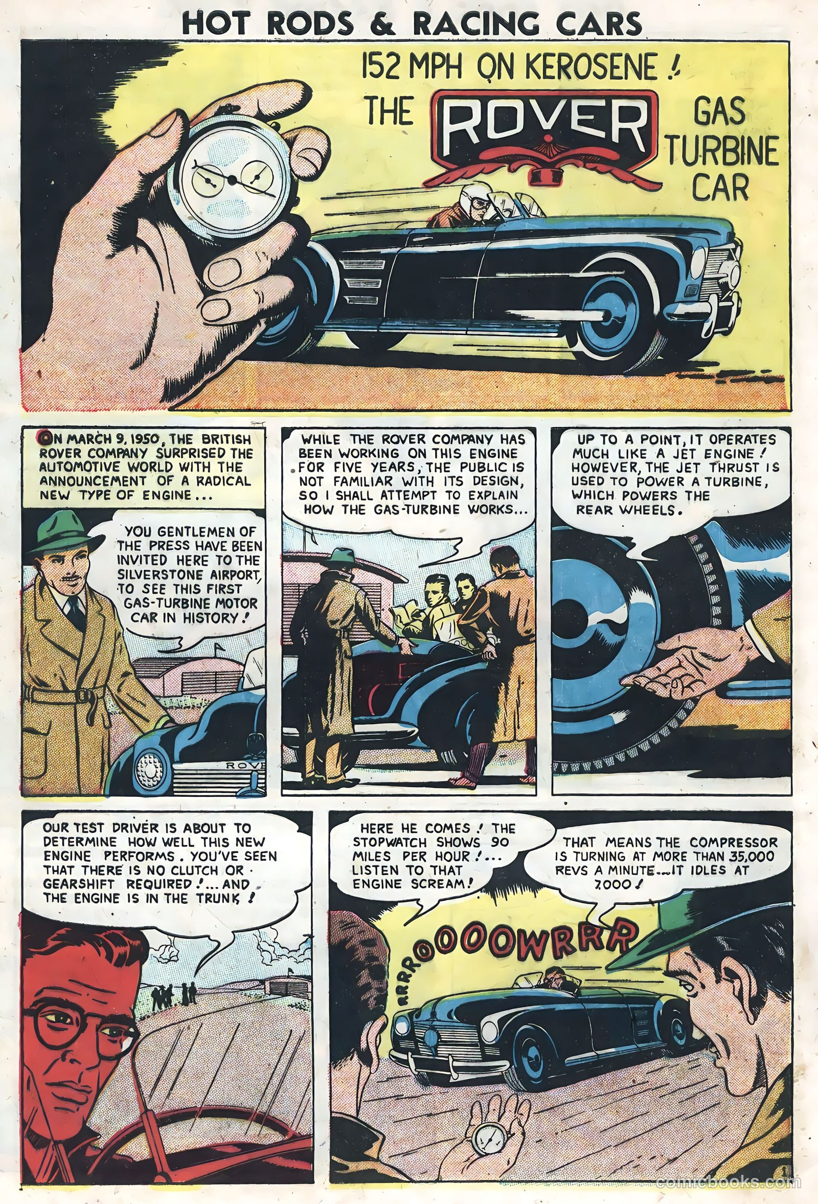 Hot Rods and Racing Cars #7 (1952) — page 8 of 36