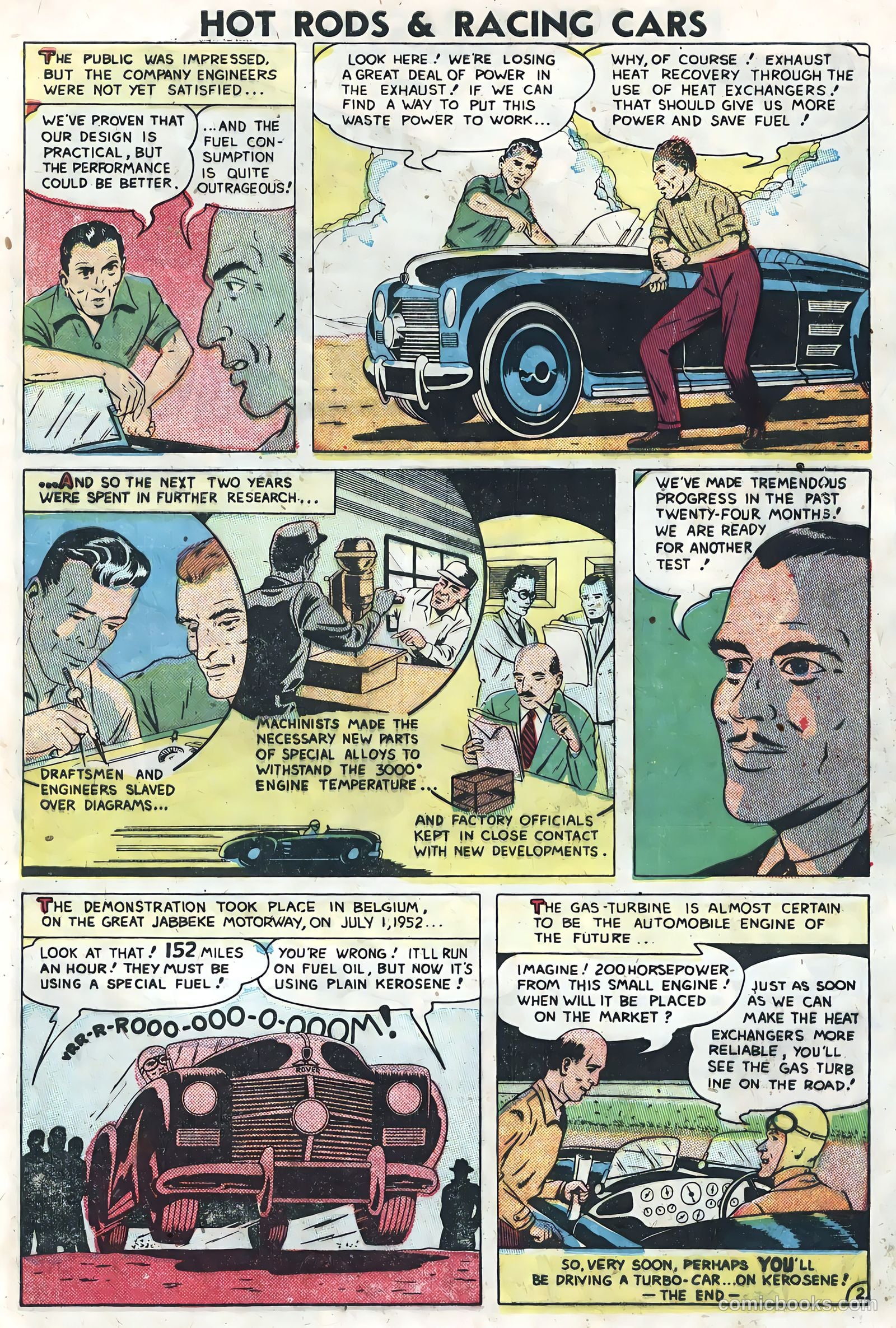 Hot Rods and Racing Cars #7 (1952) — page 9 of 36