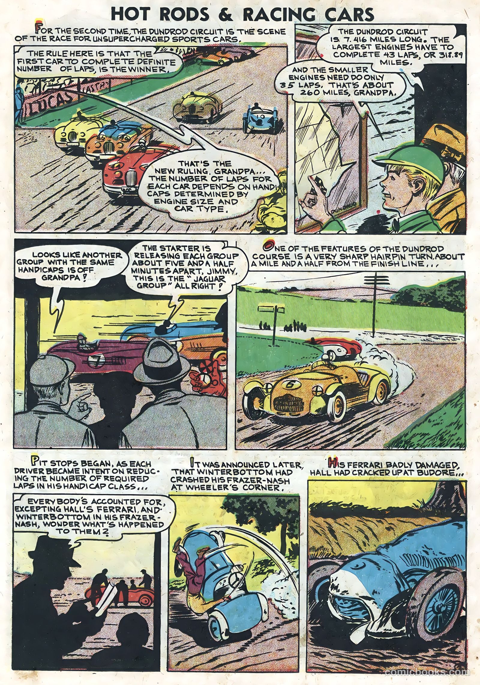 Hot Rods and Racing Cars #7 (1952) — page 11 of 36
