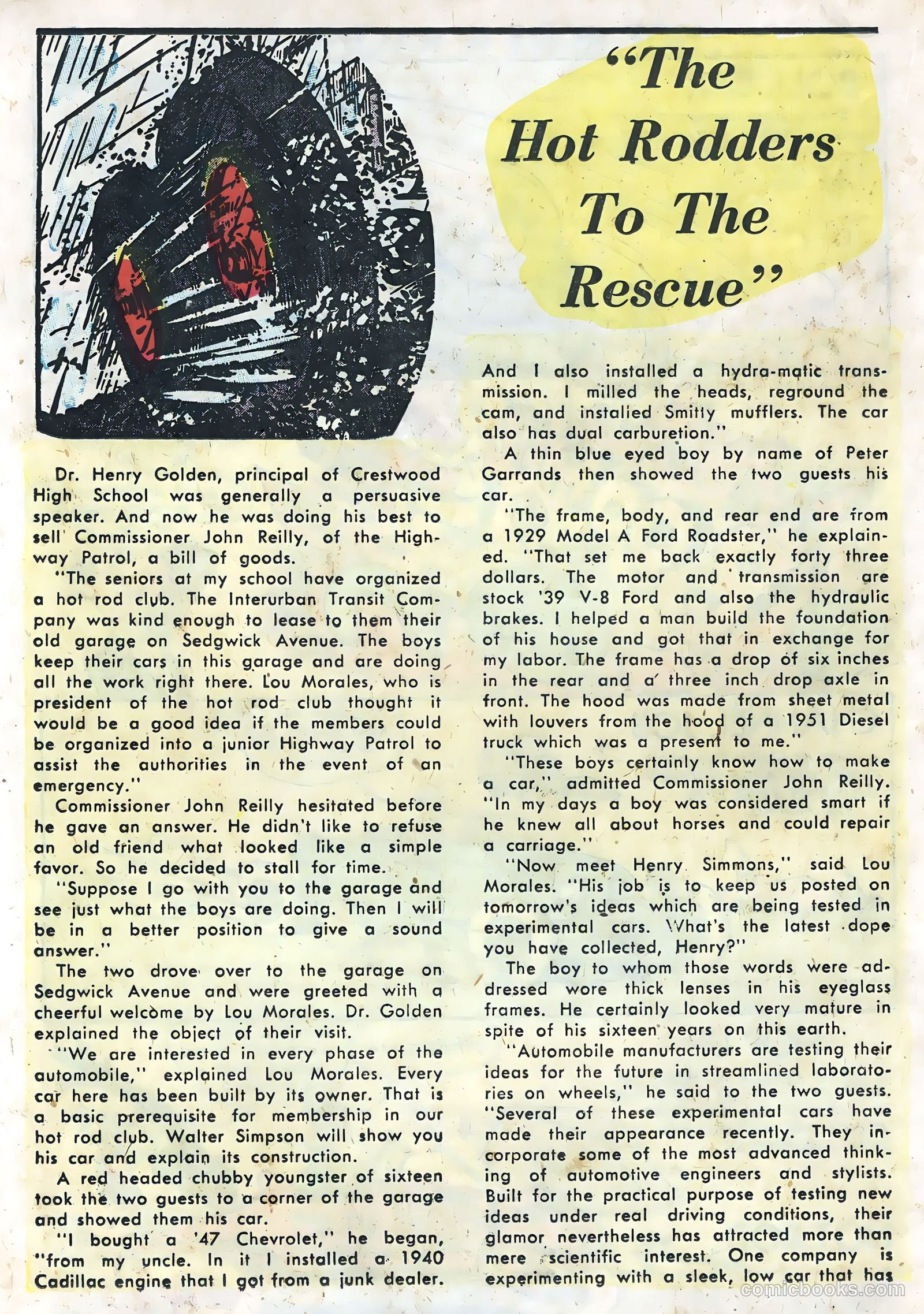 Hot Rods and Racing Cars #7 (1952) — page 18 of 36