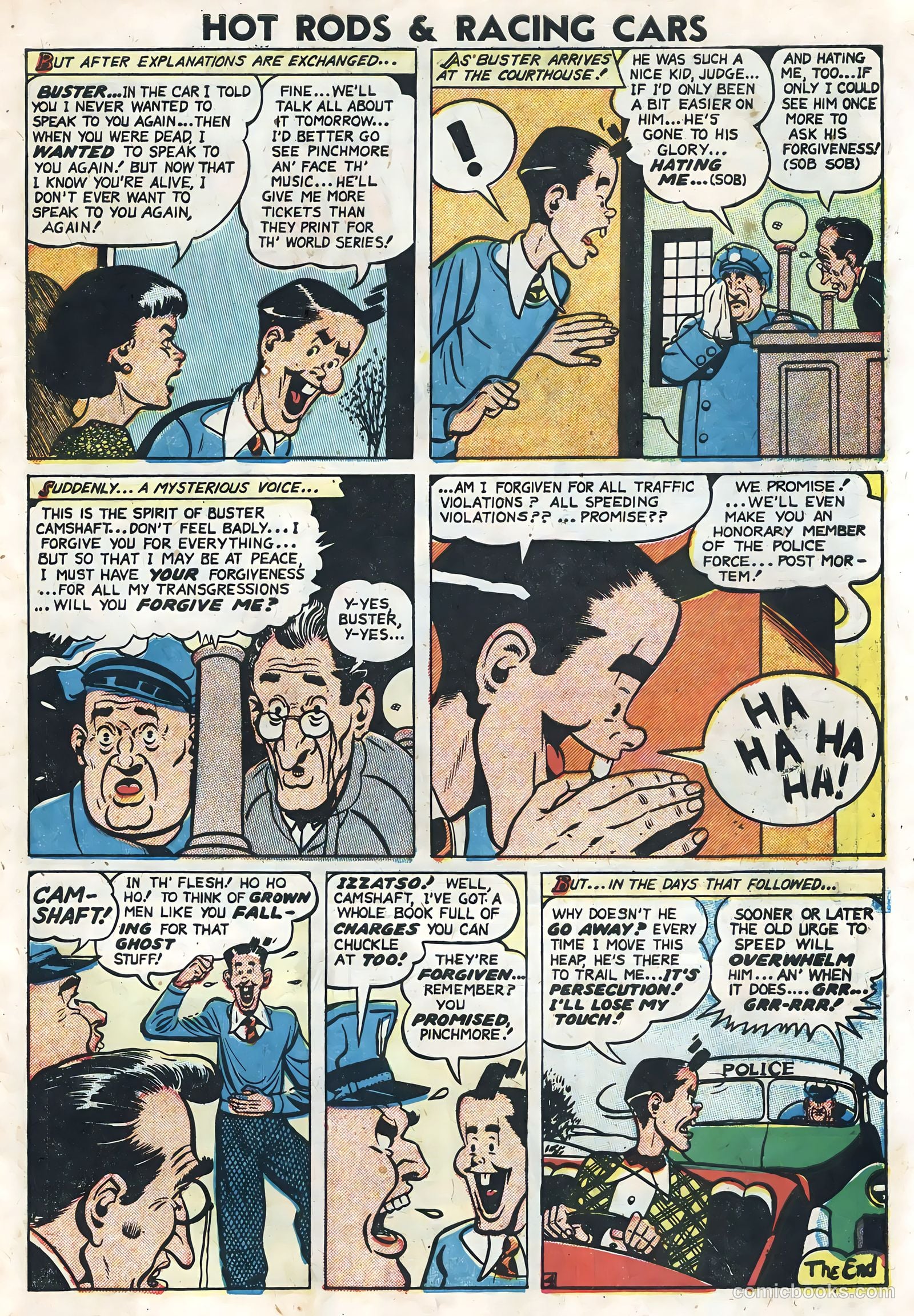 Hot Rods and Racing Cars #7 (1952) — page 27 of 36