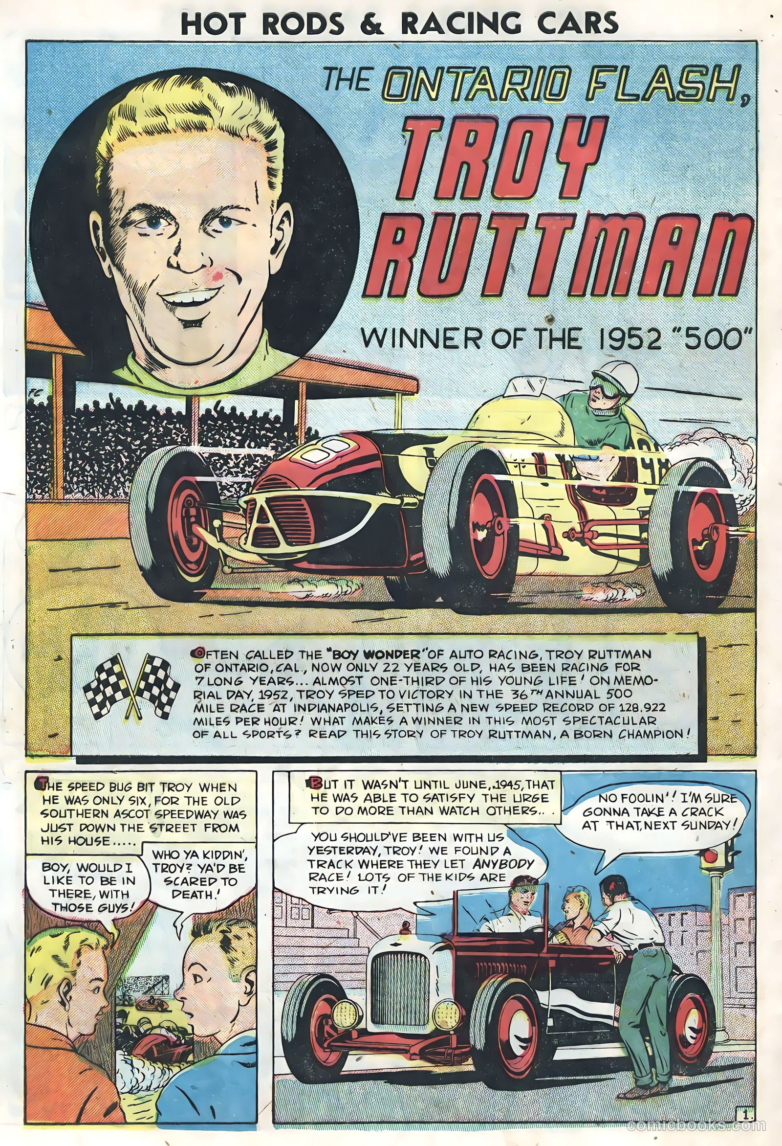 Hot Rods and Racing Cars #7 (1952) — page 28 of 36