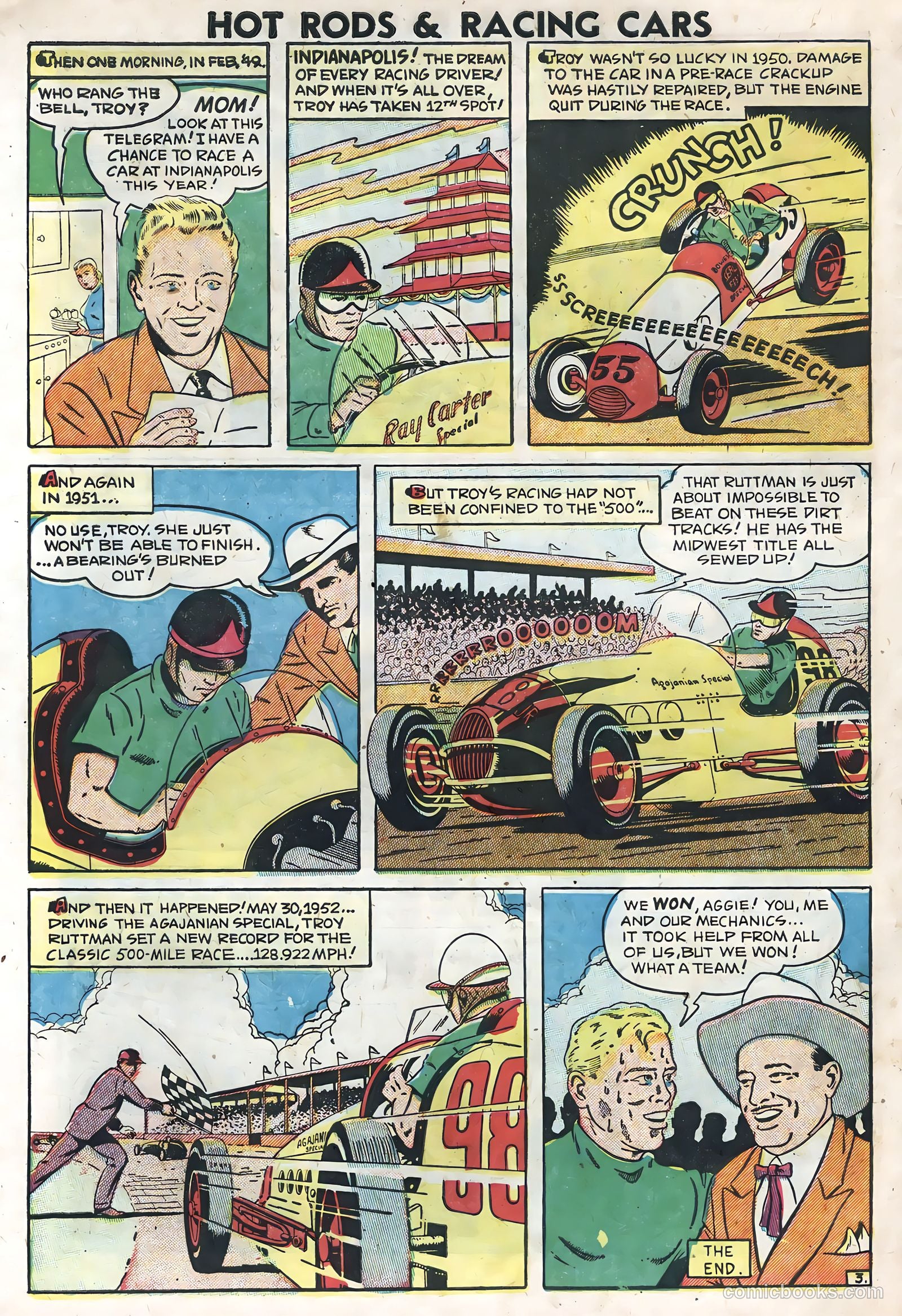 Hot Rods and Racing Cars #7 (1952) — page 30 of 36