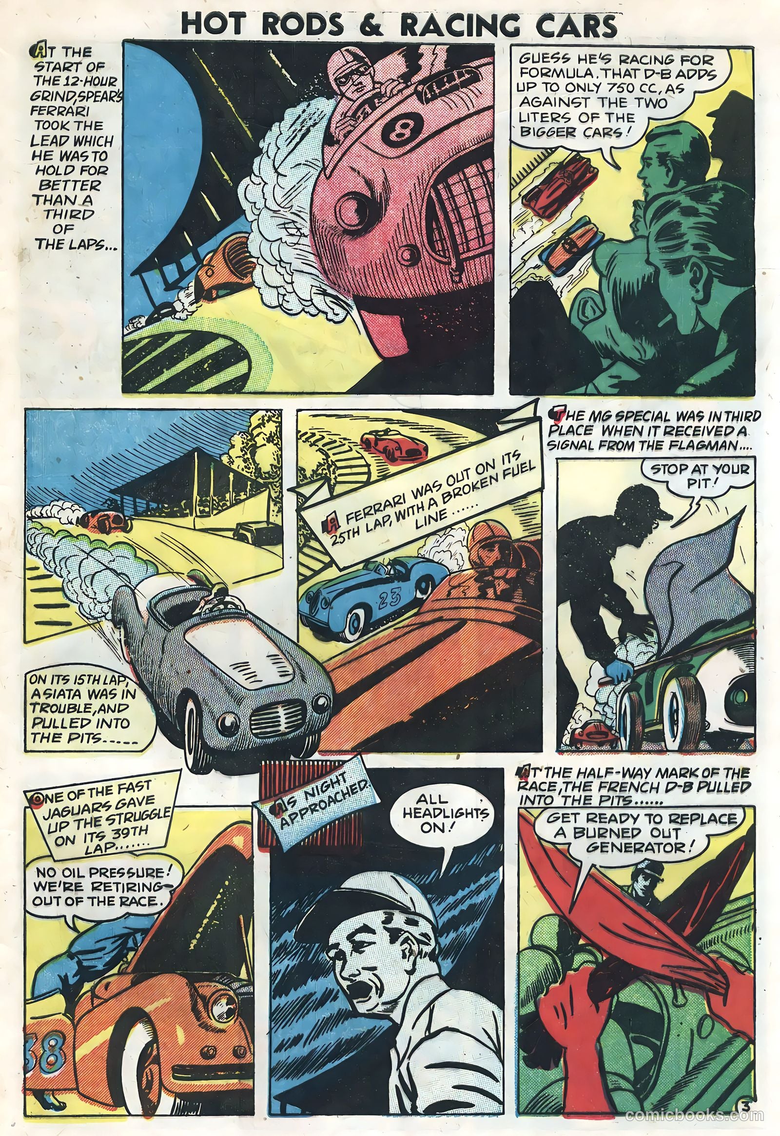 Hot Rods and Racing Cars #7 (1952) — page 33 of 36