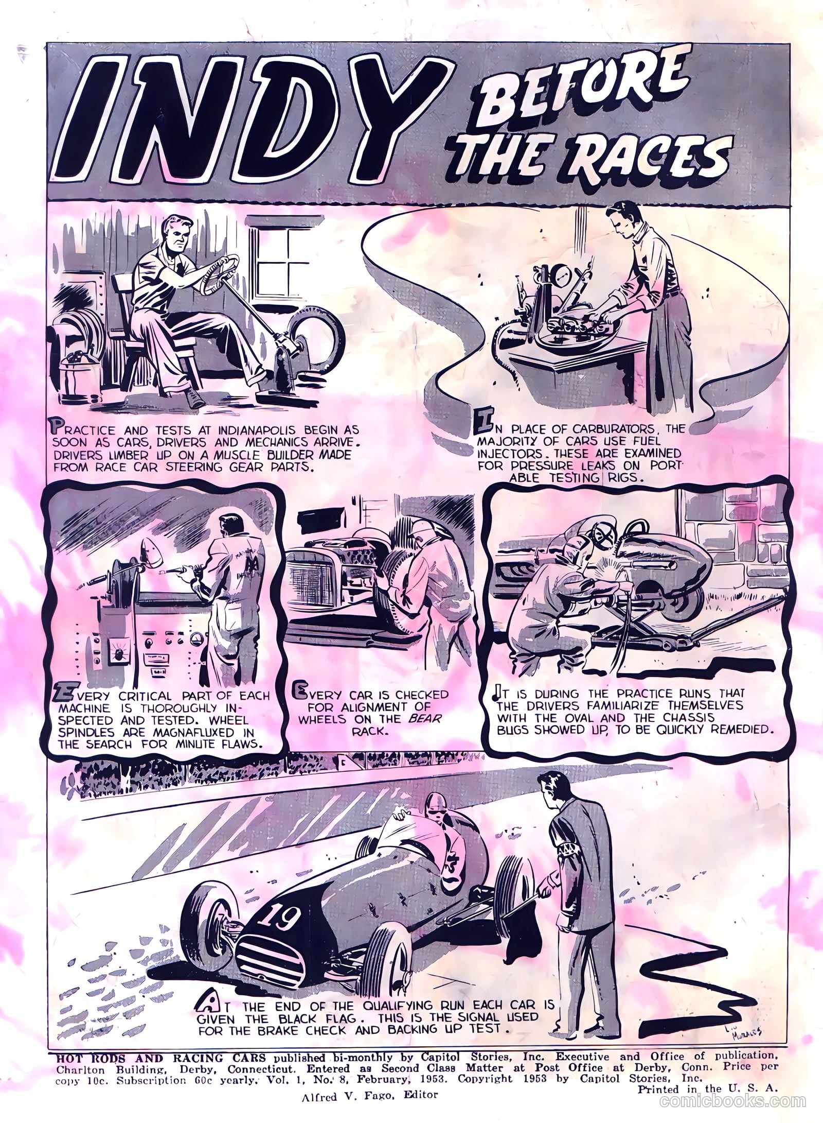 Hot Rods and Racing Cars #8 (1953) — page 2 of 36