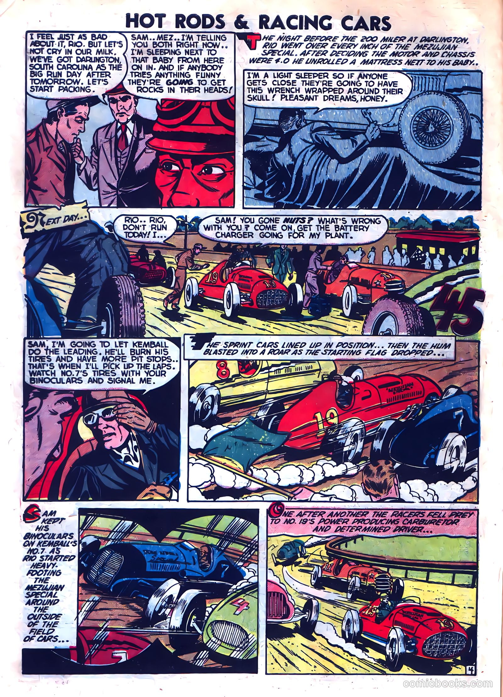 Hot Rods and Racing Cars #8 (1953) — page 6 of 36