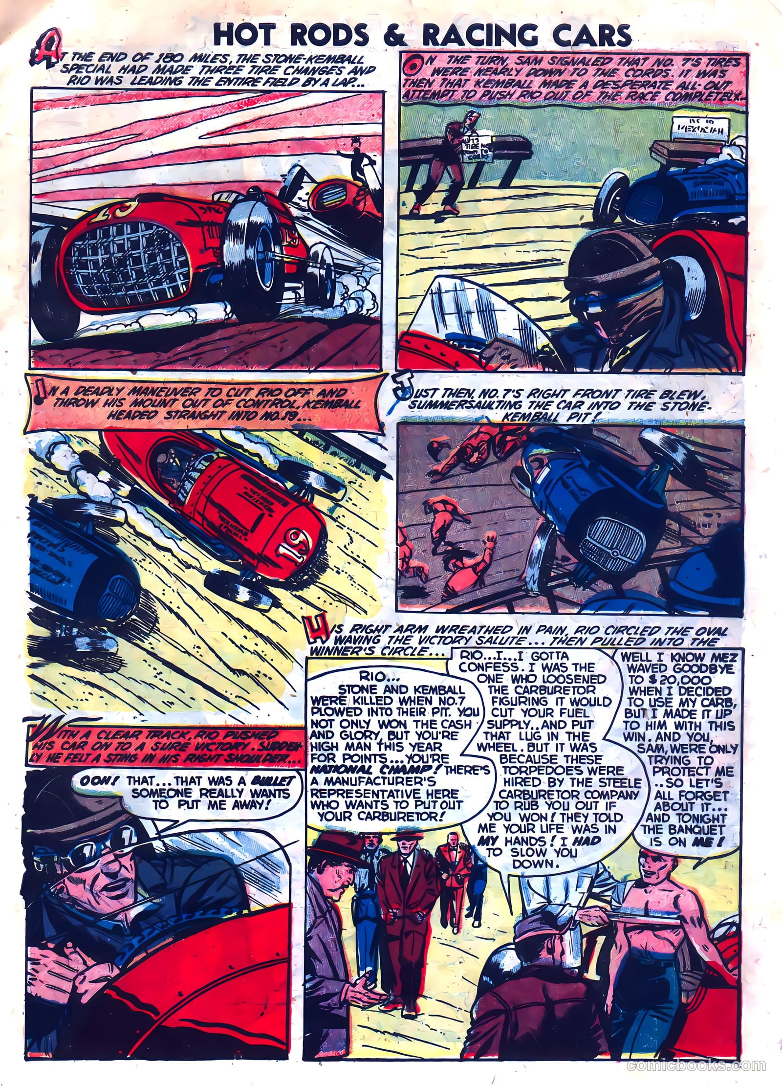 Hot Rods and Racing Cars #8 (1953) — page 7 of 36