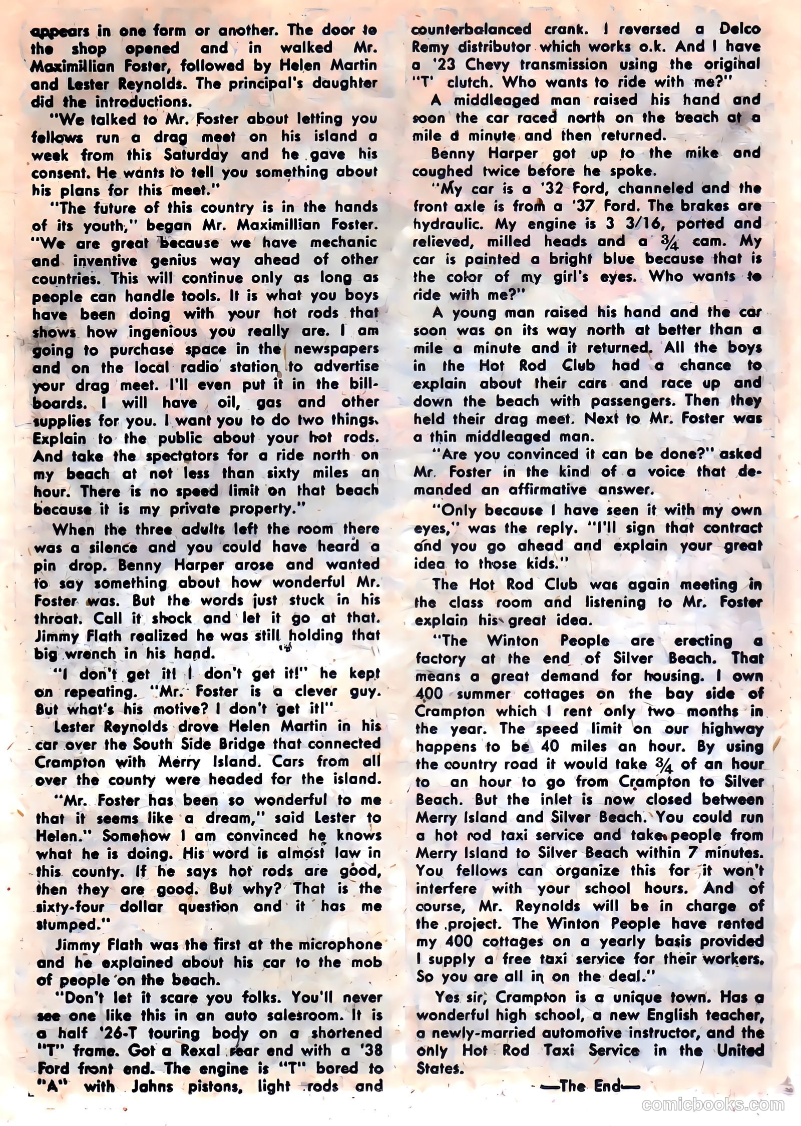 Hot Rods and Racing Cars #8 (1953) — page 19 of 36