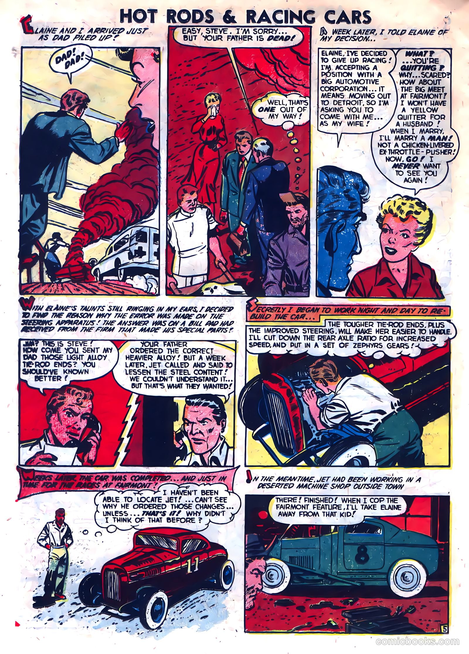 Hot Rods and Racing Cars #8 (1953) — page 24 of 36