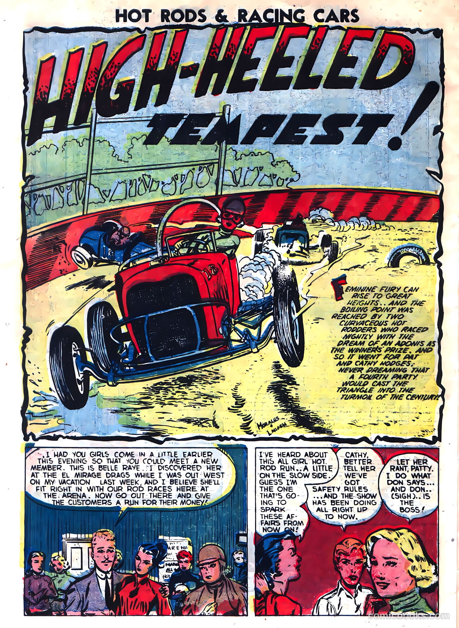 Hot Rods and Racing Cars #8 (1953) — page 28 of 36