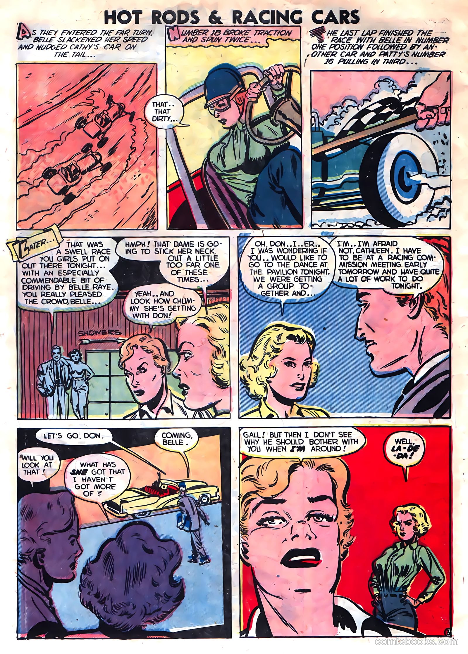 Hot Rods and Racing Cars #8 (1953) — page 30 of 36