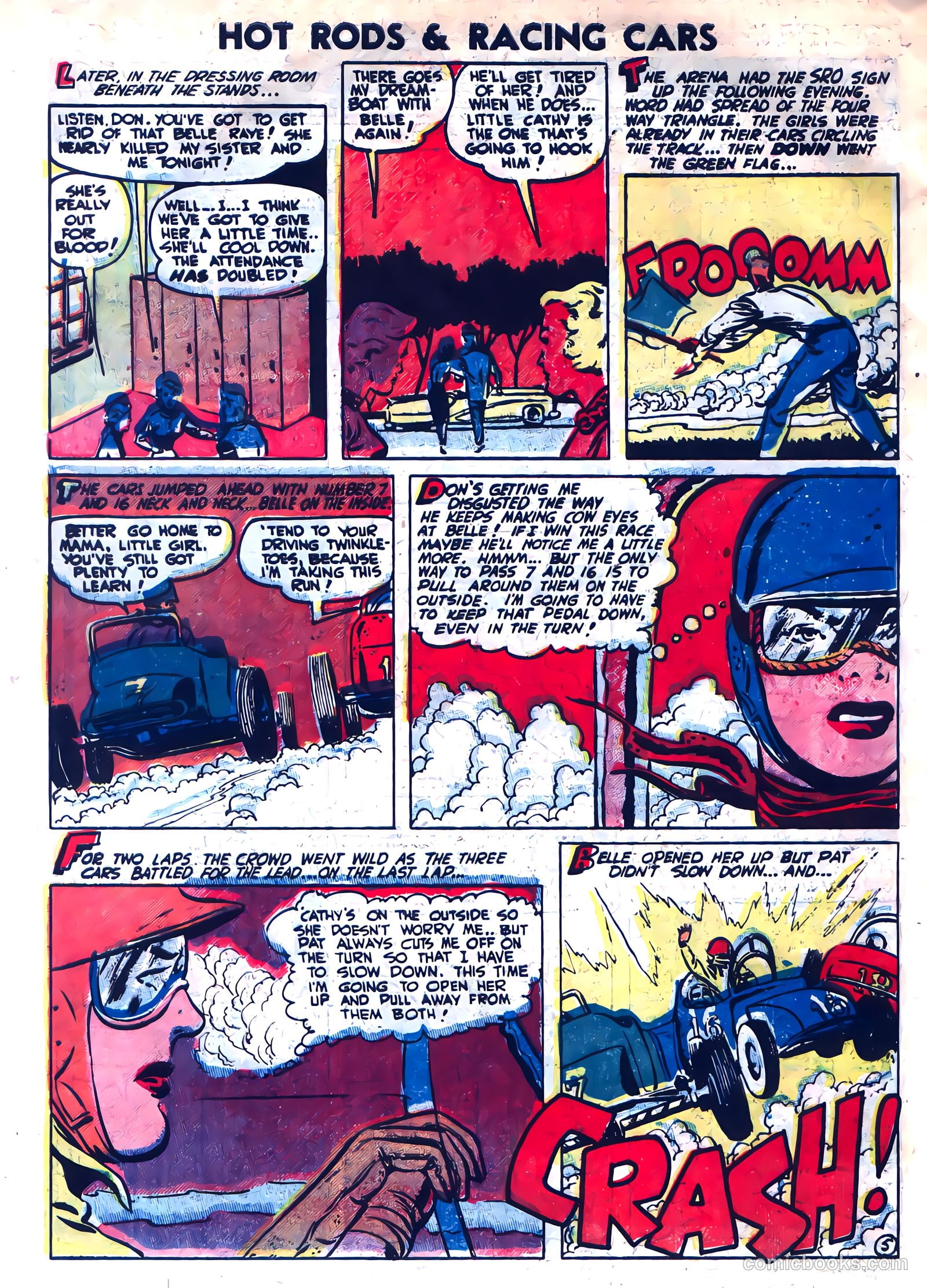 Hot Rods and Racing Cars #8 (1953) — page 32 of 36