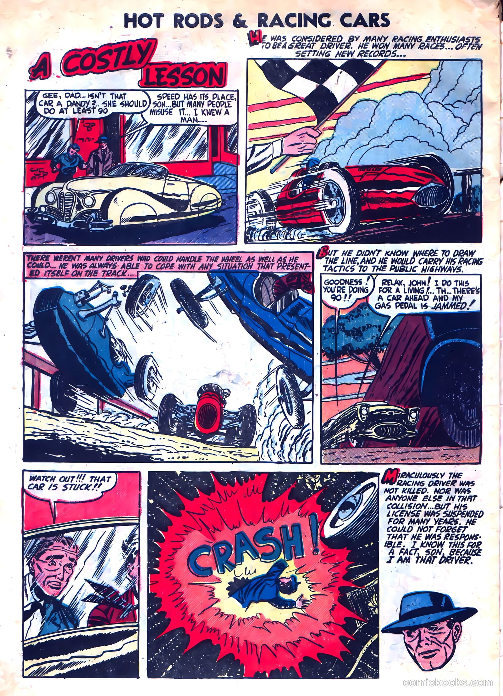 Hot Rods and Racing Cars #8 (1953) — page 34 of 36