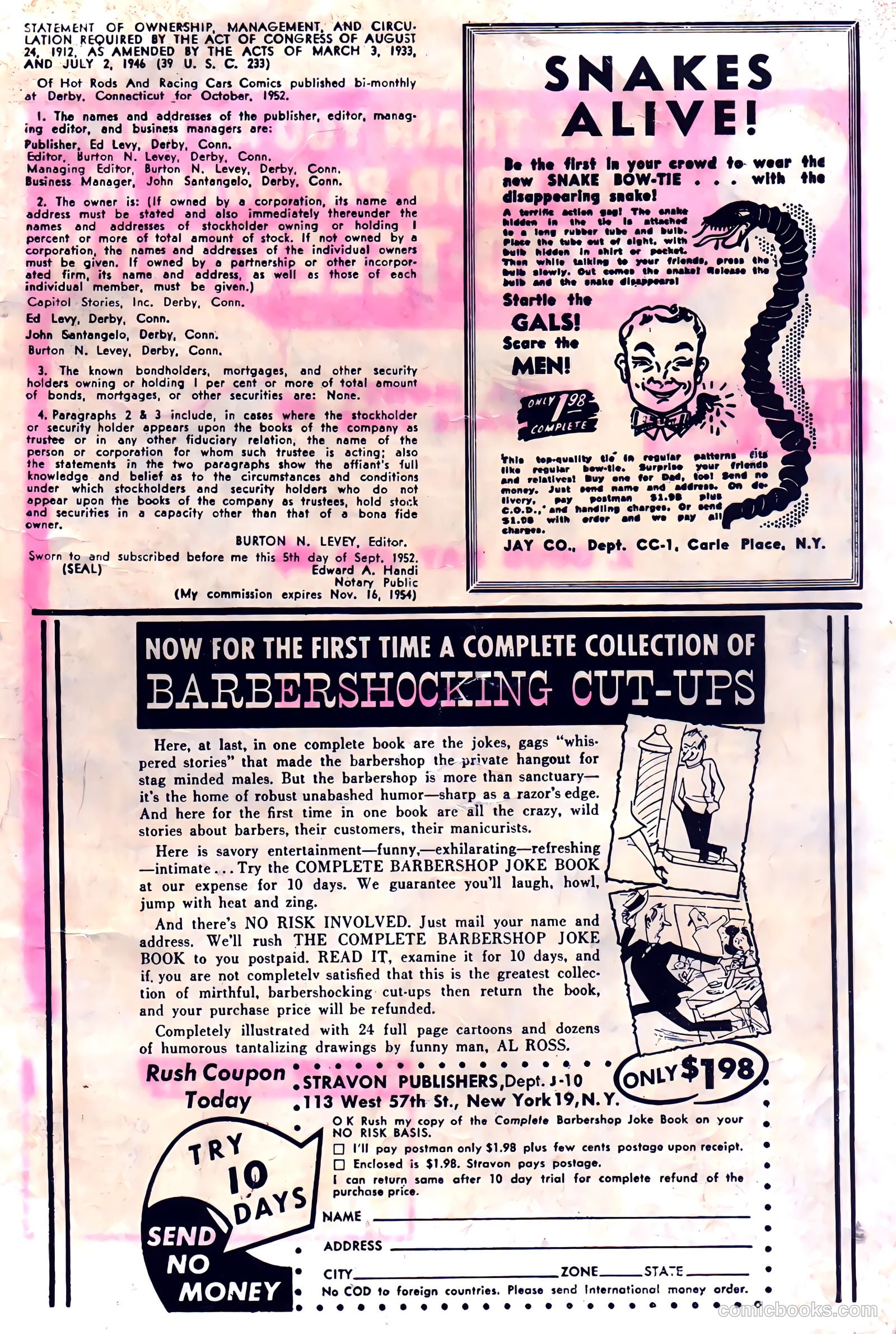 Hot Rods and Racing Cars #8 (1953) — page 35 of 36
