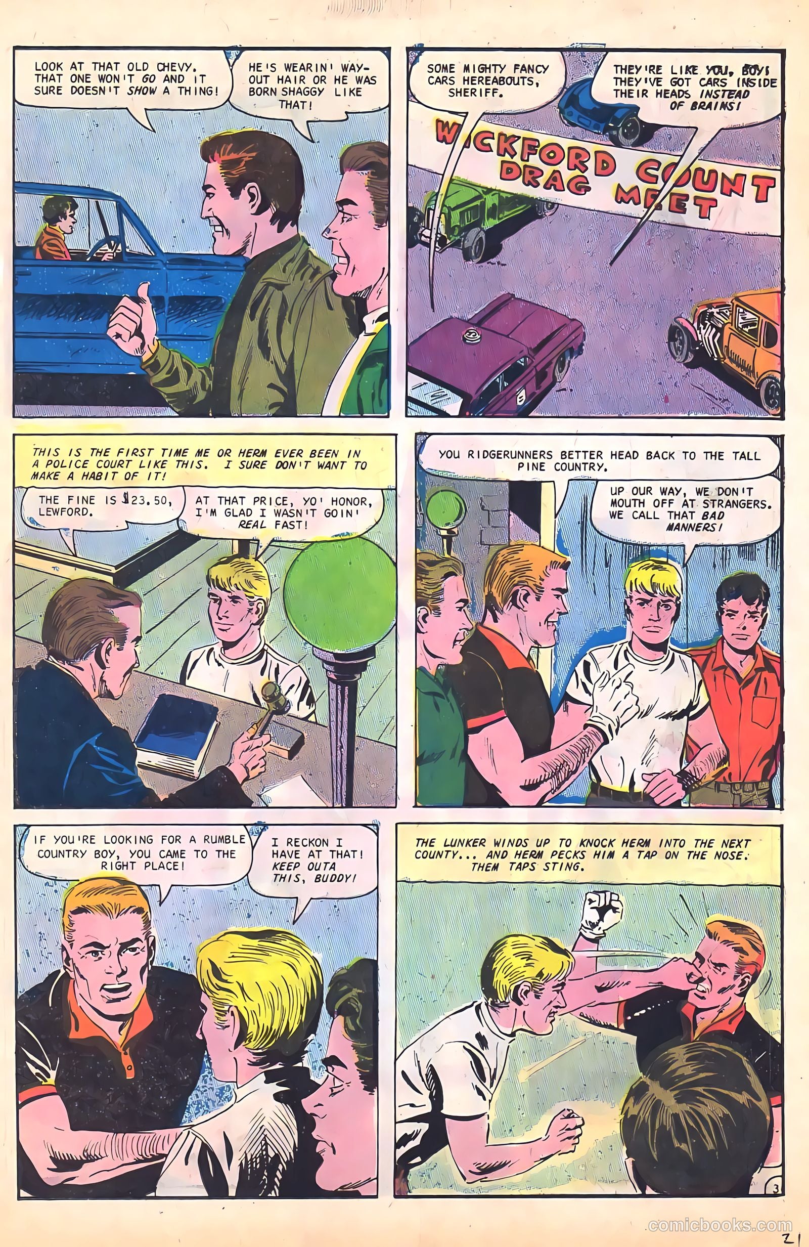 Hot Rods and Racing Cars #84 (1967) — page 21 of 36