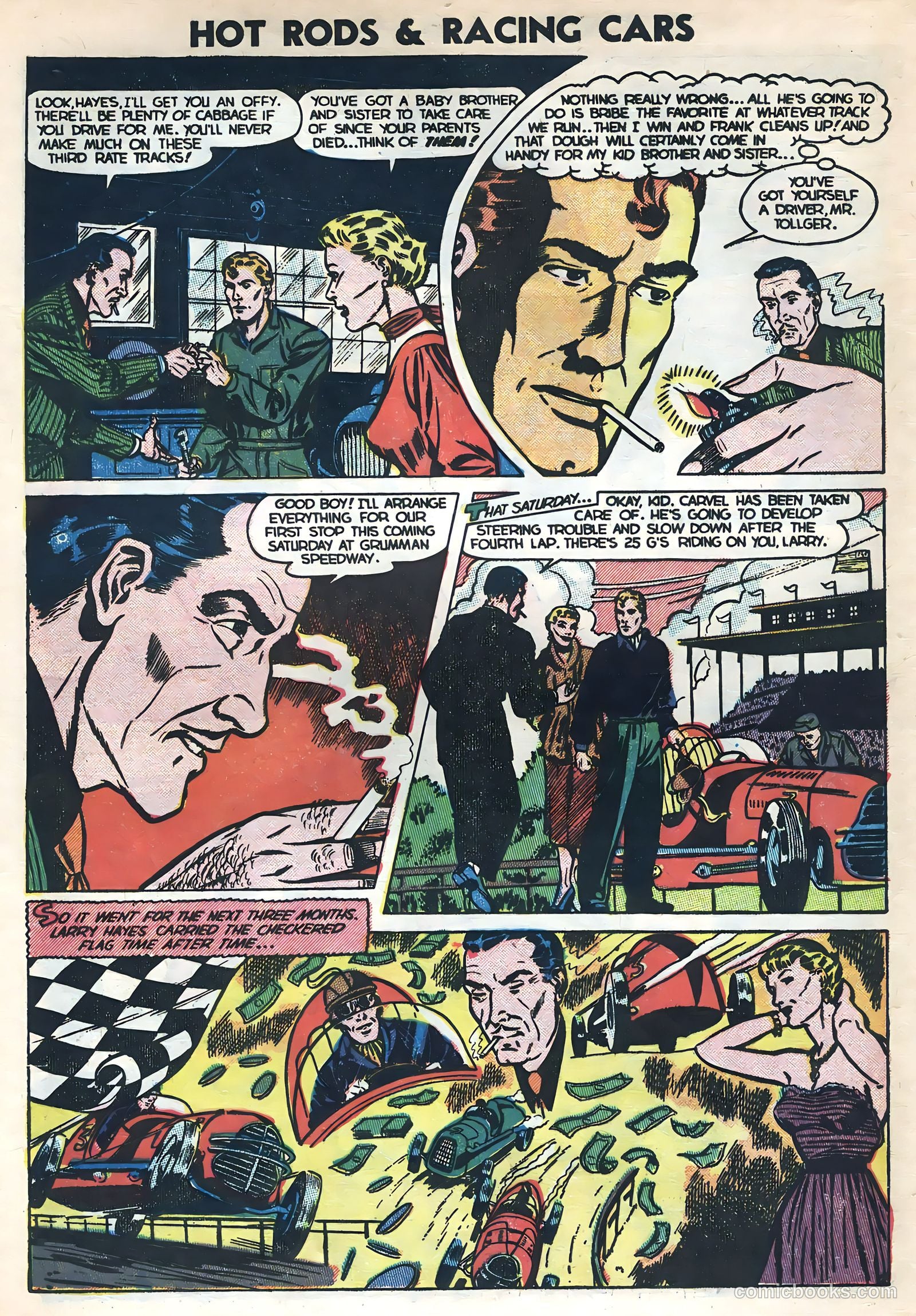 Hot Rods and Racing Cars #9 (1953) — page 4 of 36
