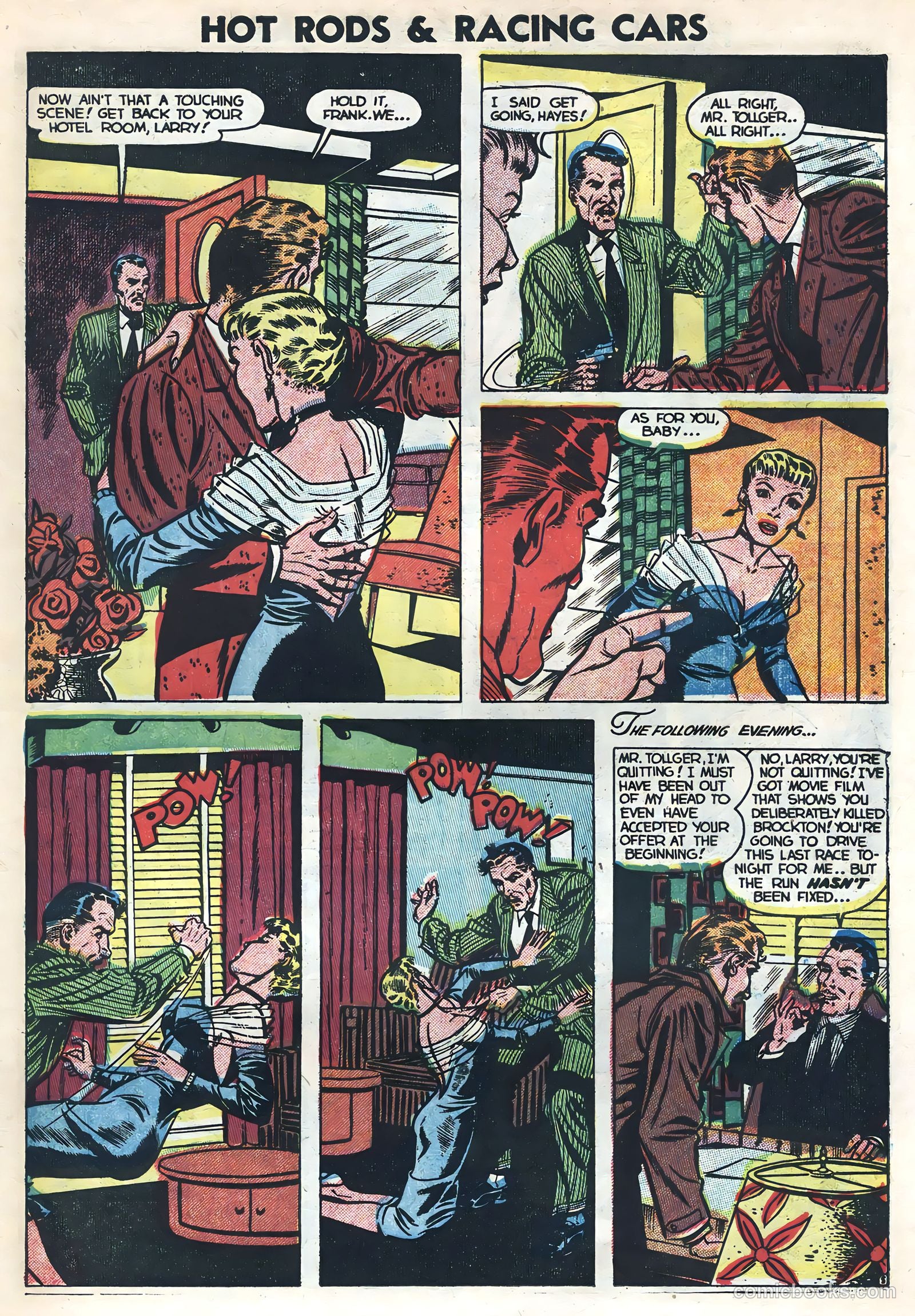 Hot Rods and Racing Cars #9 (1953) — page 7 of 36