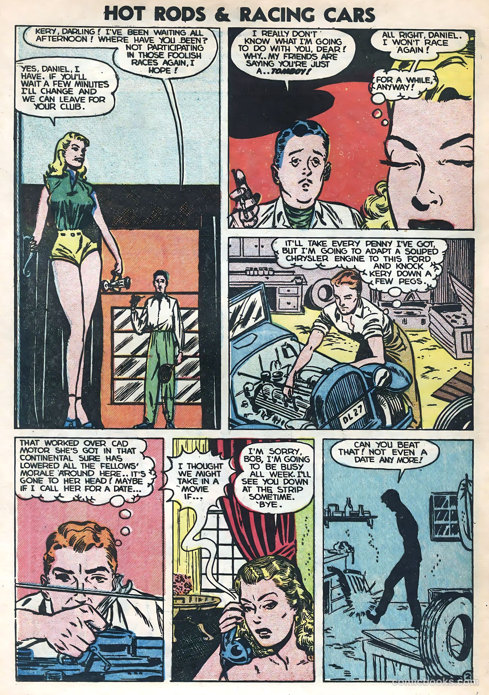 Hot Rods and Racing Cars #9 (1953) — page 28 of 36