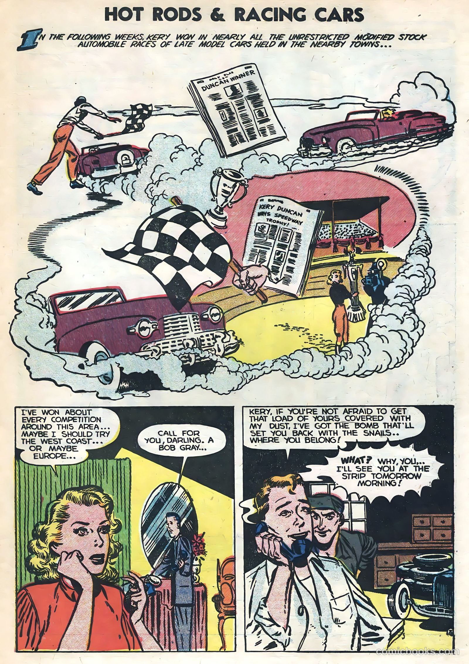 Hot Rods and Racing Cars #9 (1953) — page 29 of 36