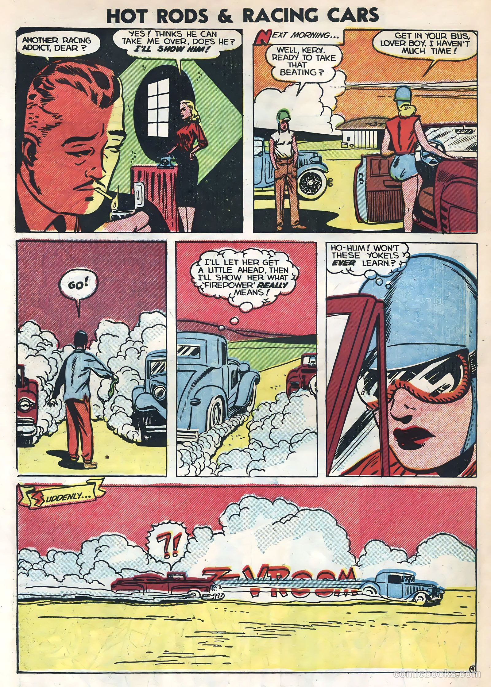 Hot Rods and Racing Cars #9 (1953) — page 30 of 36