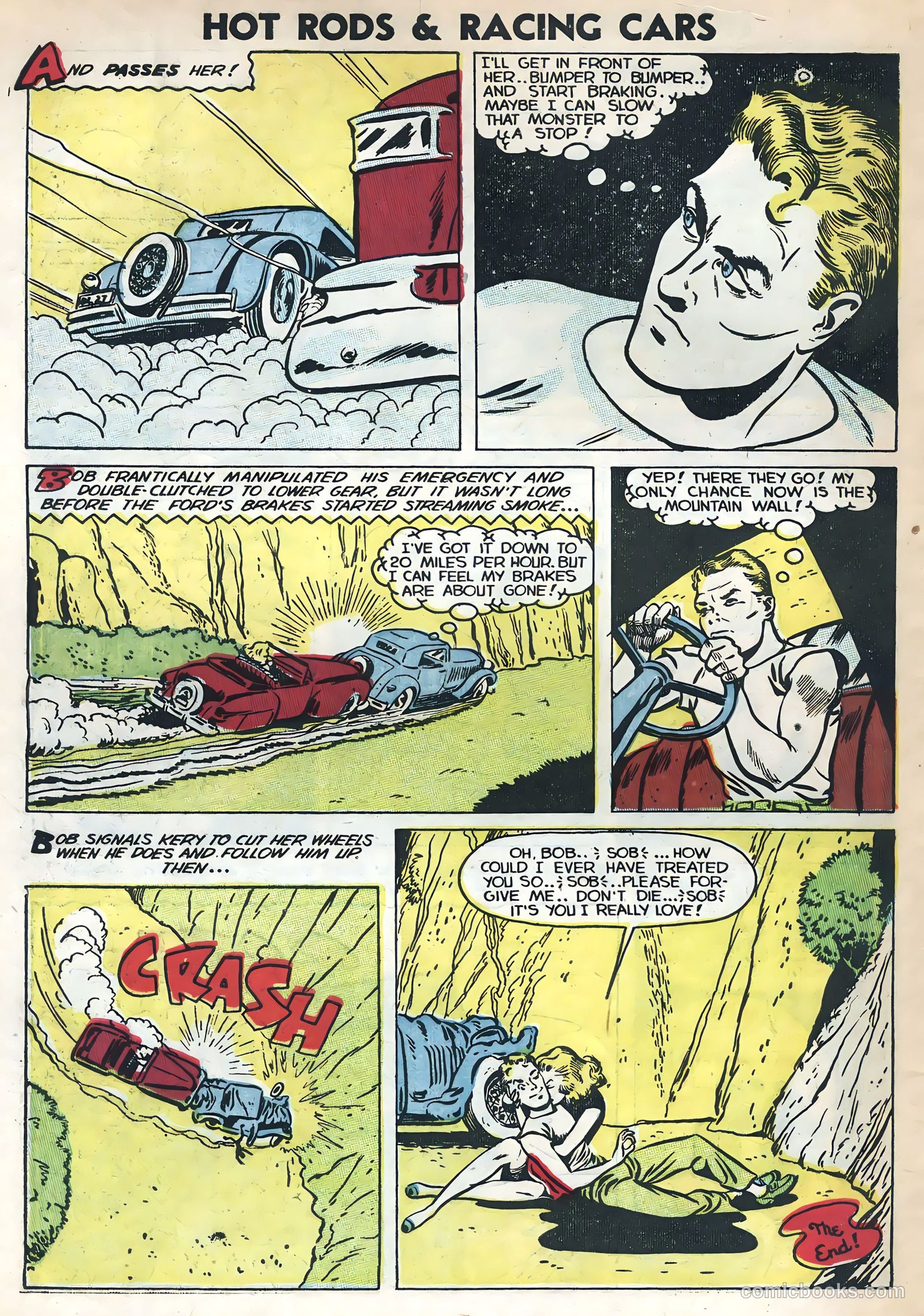 Hot Rods and Racing Cars #9 (1953) — page 34 of 36
