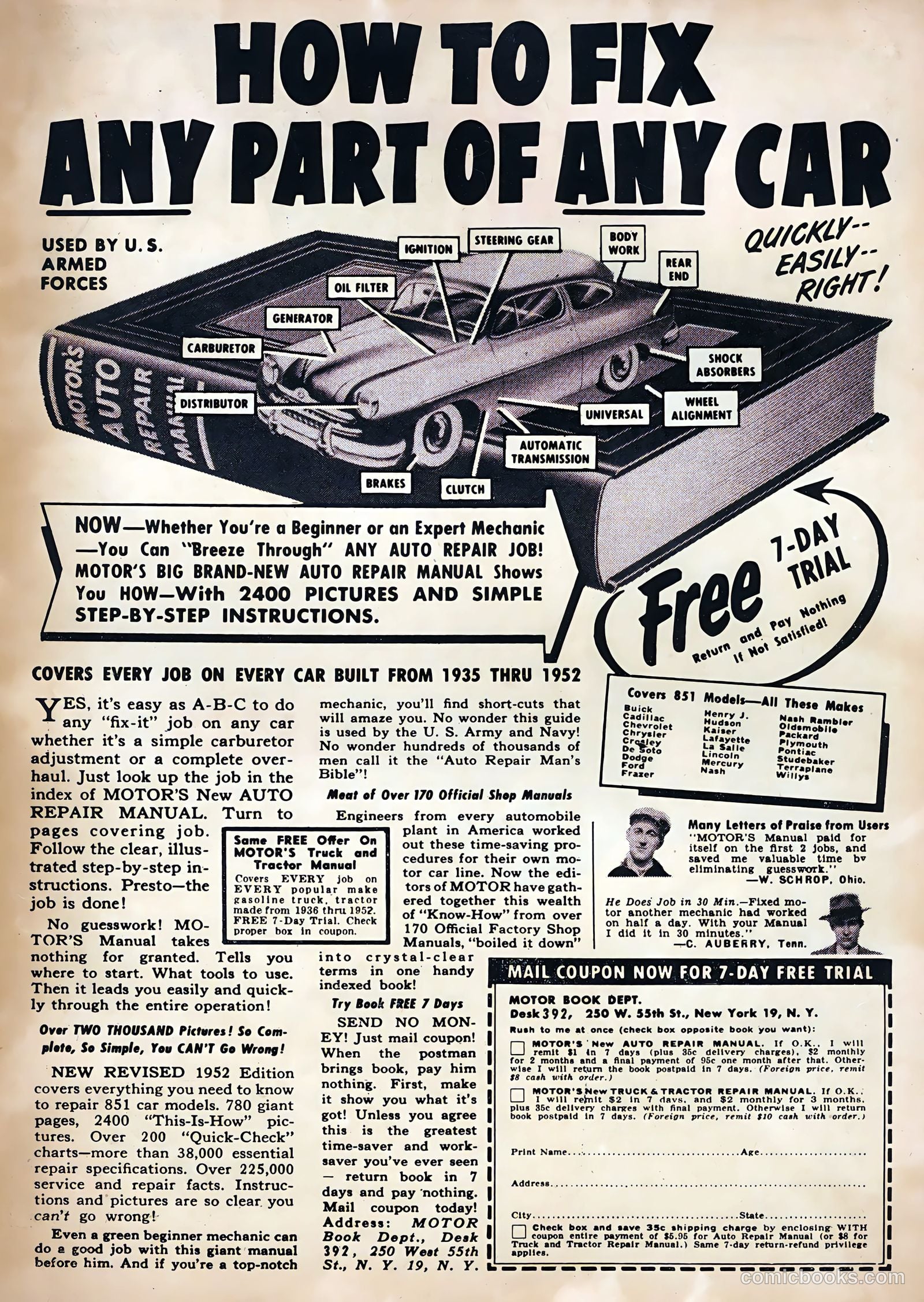 Hot Rods and Racing Cars #9 (1953) — page 35 of 36