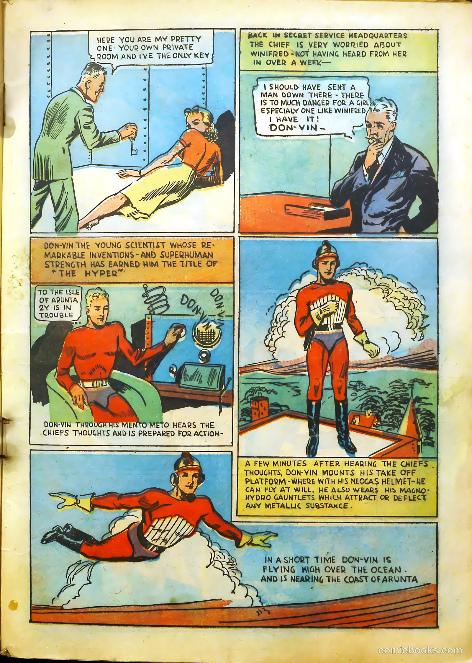 Hyper Mystery Comics #1 (1940) — page 7 of 68
