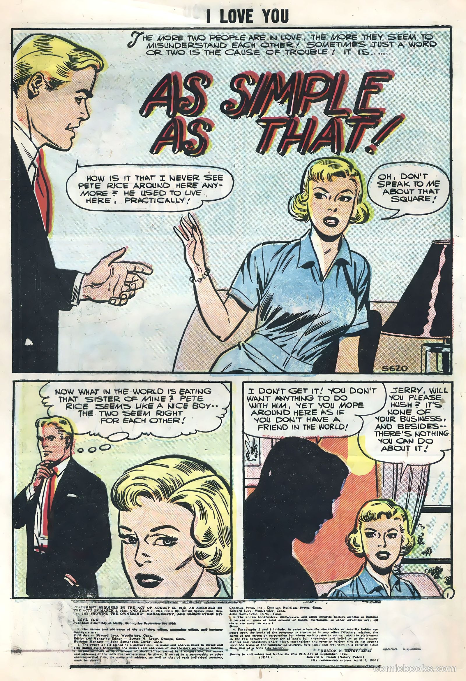 I Love You #10 (1956) — page 28 of 36