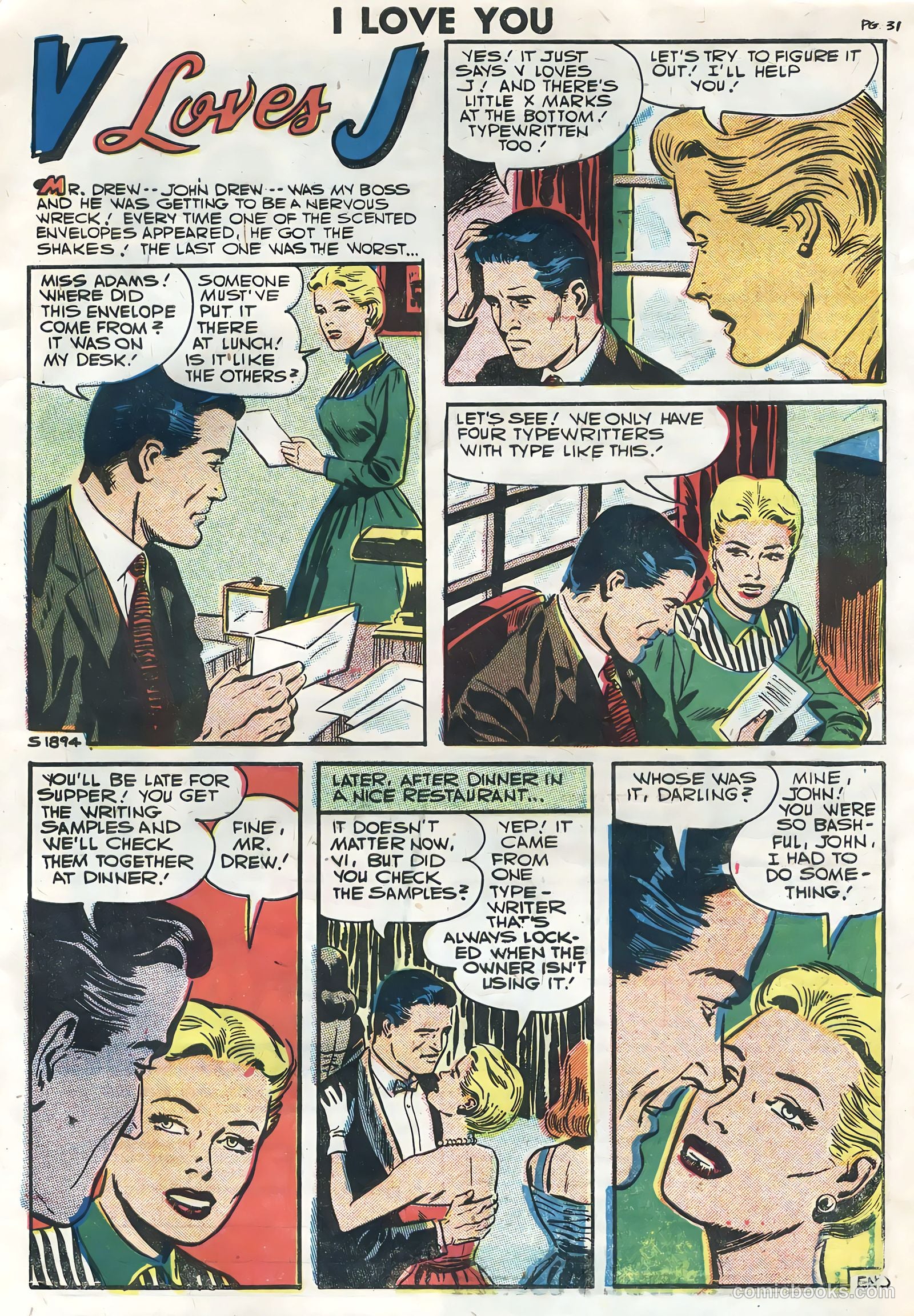 I Love You #14 (1957) — page 33 of 36