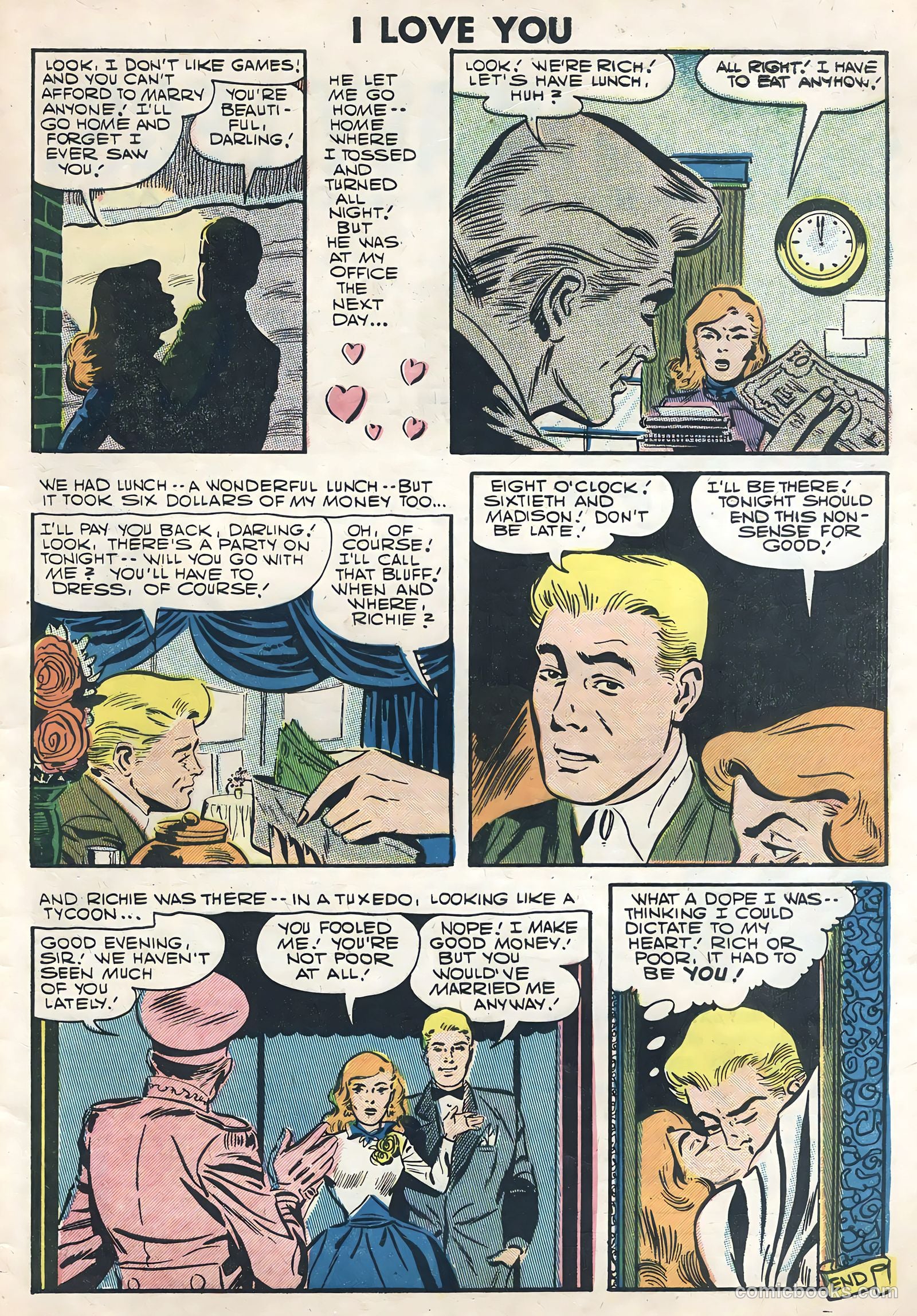 I Love You #15 (1957) — page 33 of 36
