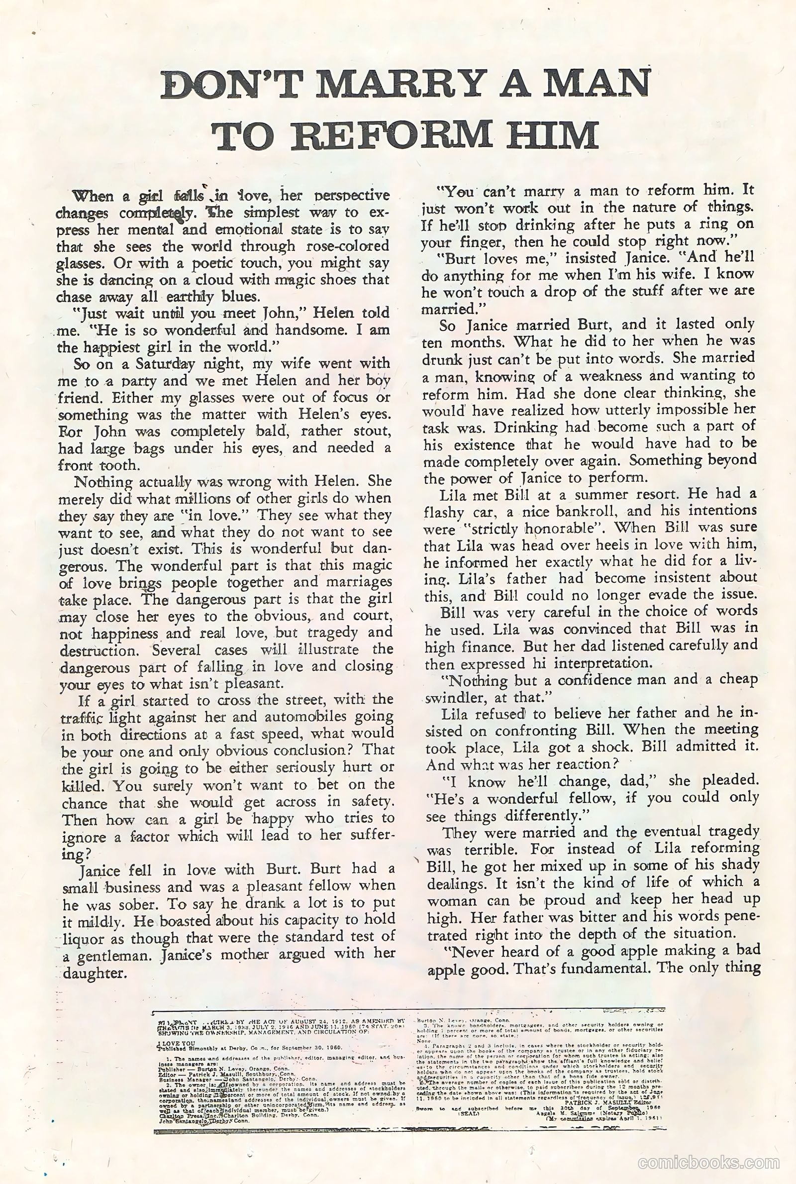 I Love You #34 (1961) — page 23 of 35